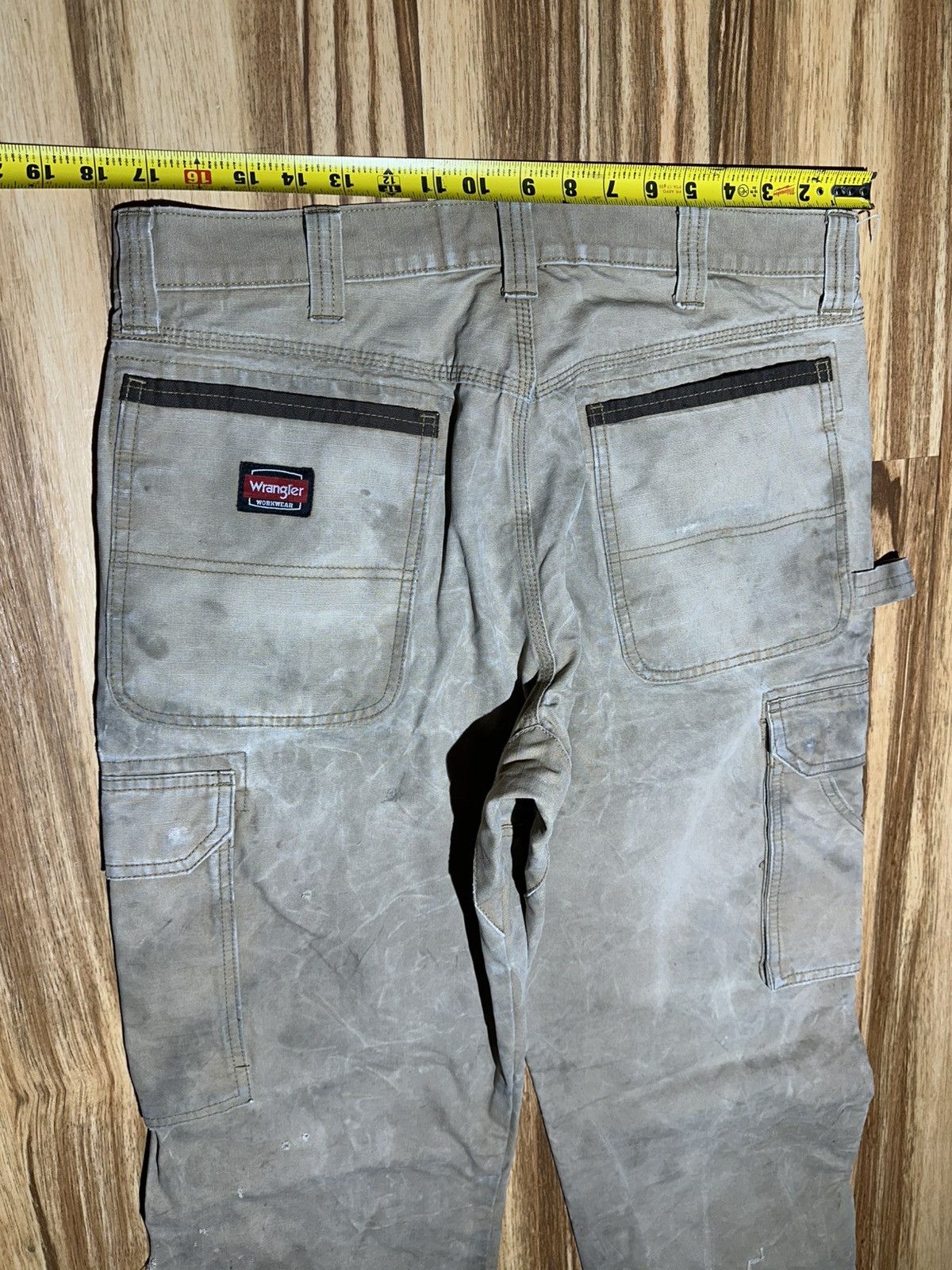 Wrangler Wrangler Tan Work Cargo Pants Size US 33 - 8 Thumbnail
