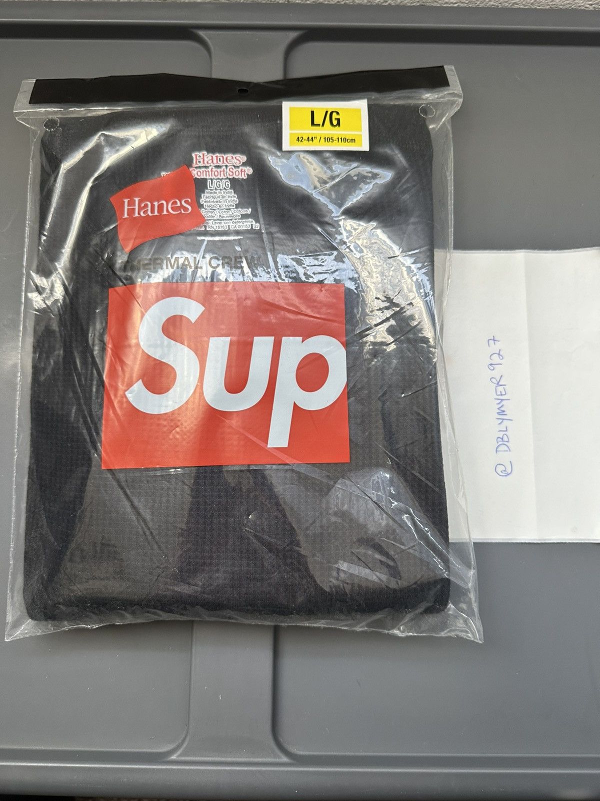 Hanes Supreme Thermal Crew | Grailed