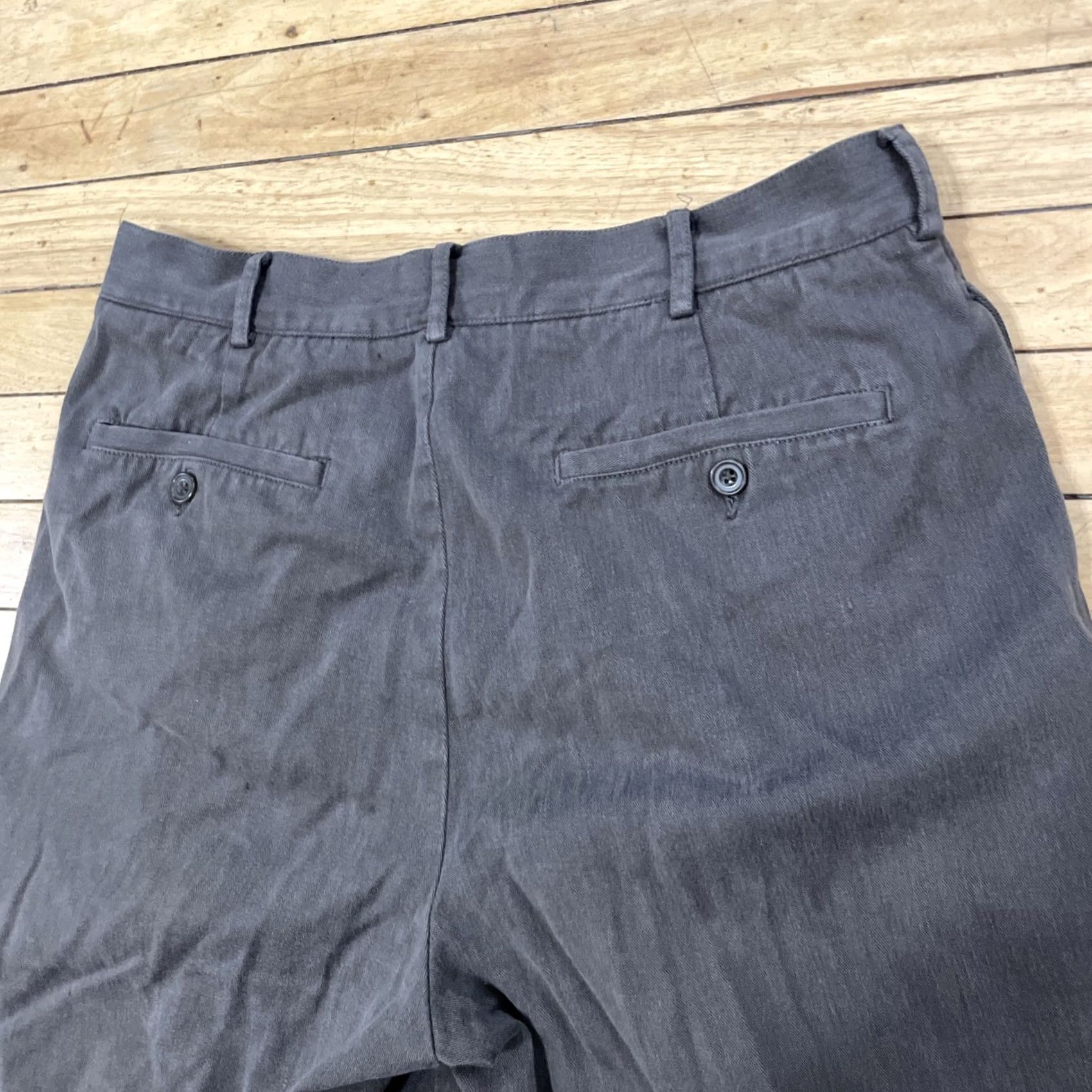 Vintage VINTAGE Structure Urban Wear 90s Pleated Pants Men Baggy 33x29 Brown Gray Cuffed Size US 32 / EU 48 - 5 Thumbnail