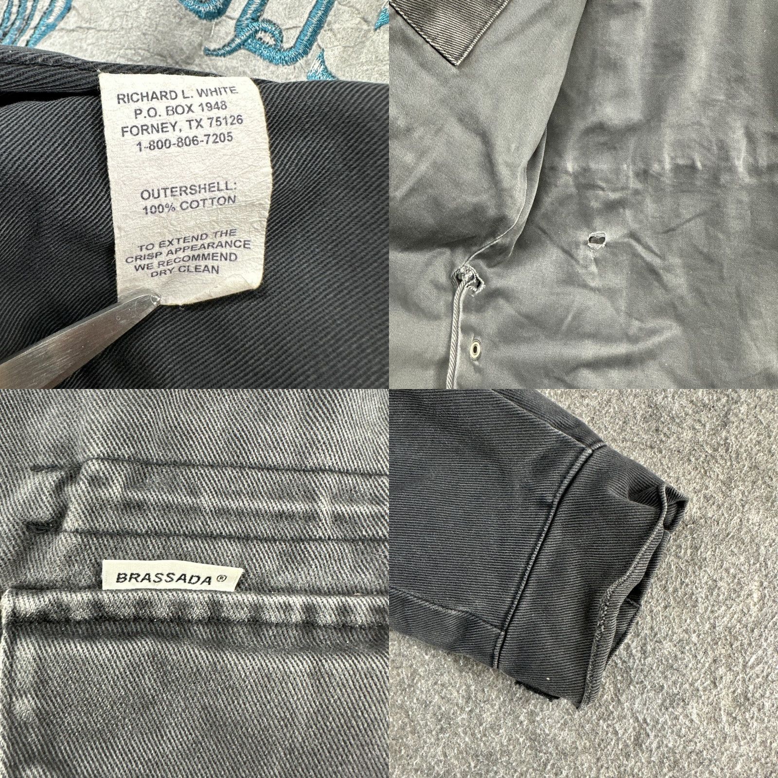 Vintage VINTAGE Brassada Jacket Mens M Black Full Zip Snap Chore Canvas Cotton Equestrian Outdoor Workwear Casual Barn Coat Size US M / EU 48-50 / 2 - 8 Thumbnail
