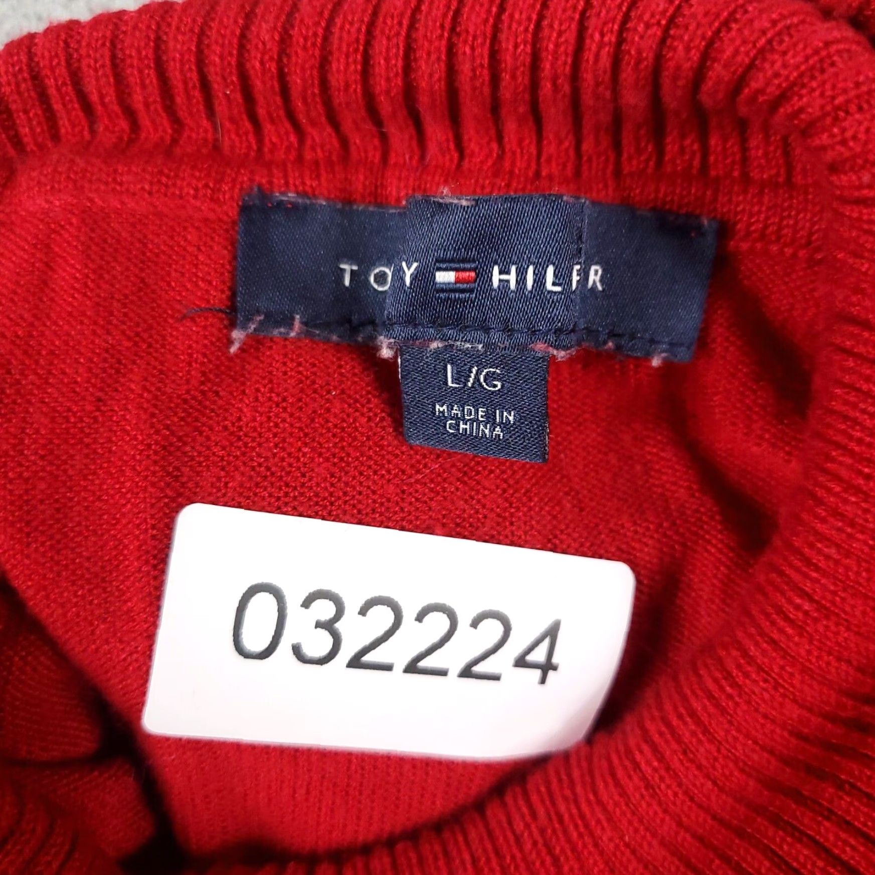 Tommy Hilfiger Tommy Hilfiger Womens Red Turtleneck Sweater Large Long Sleeve Cotton Blend Pullover Casual Business Size L / US 10 / IT 46 - 8 Thumbnail