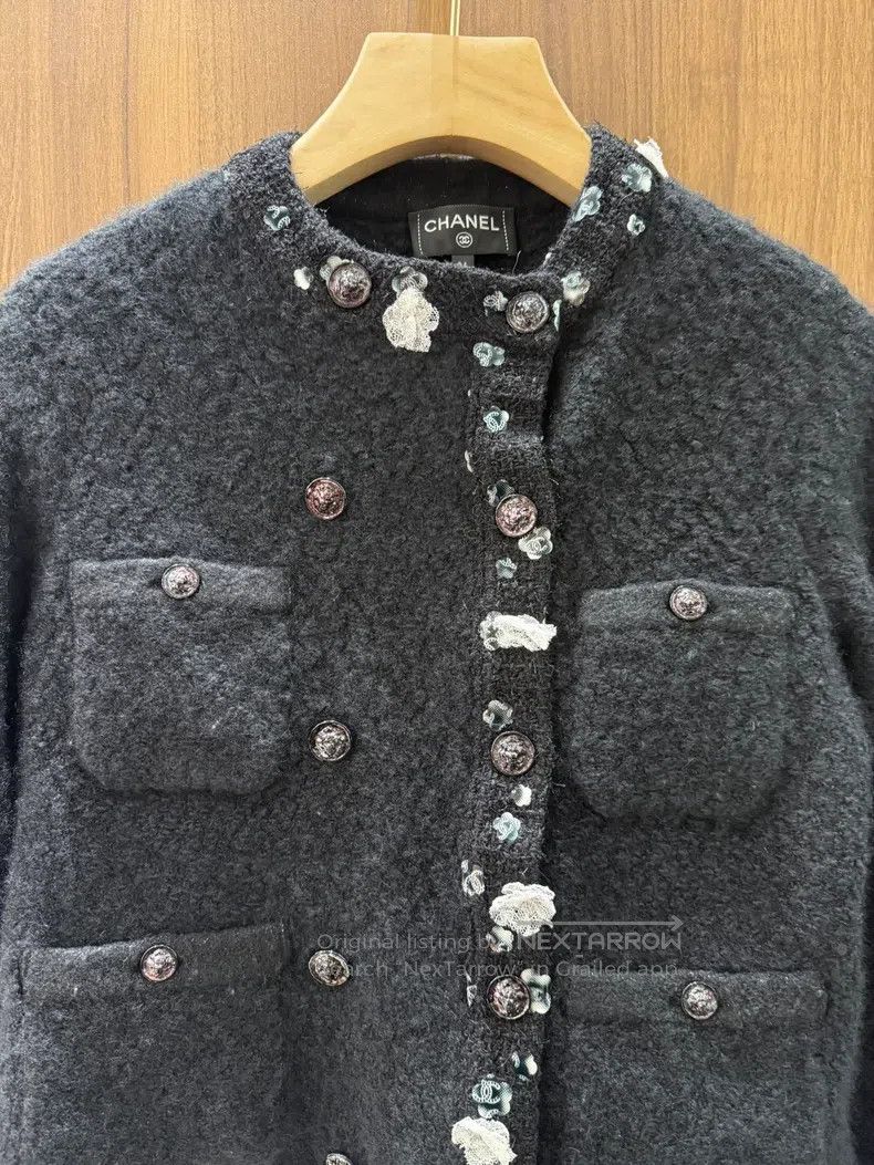 Chanel Chanel Black cashmere knitted jacket Size XXS / US 00 / IT 34 - 3 Thumbnail