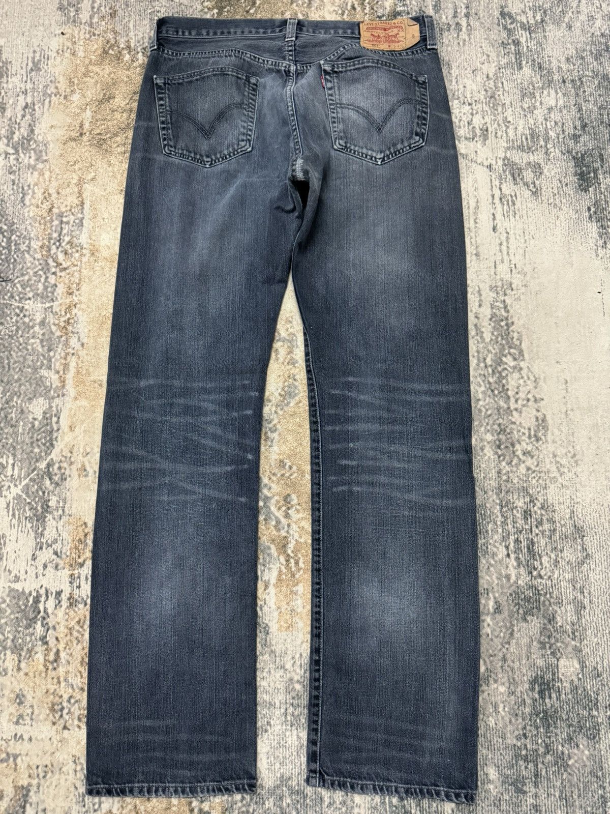 Levi's × Levi's Vintage Clothing × Vintage Vintage Levi’s 501 Distressed Blue Denim Jeans 34x35 Size US 34 / EU 50 - 7 Thumbnail