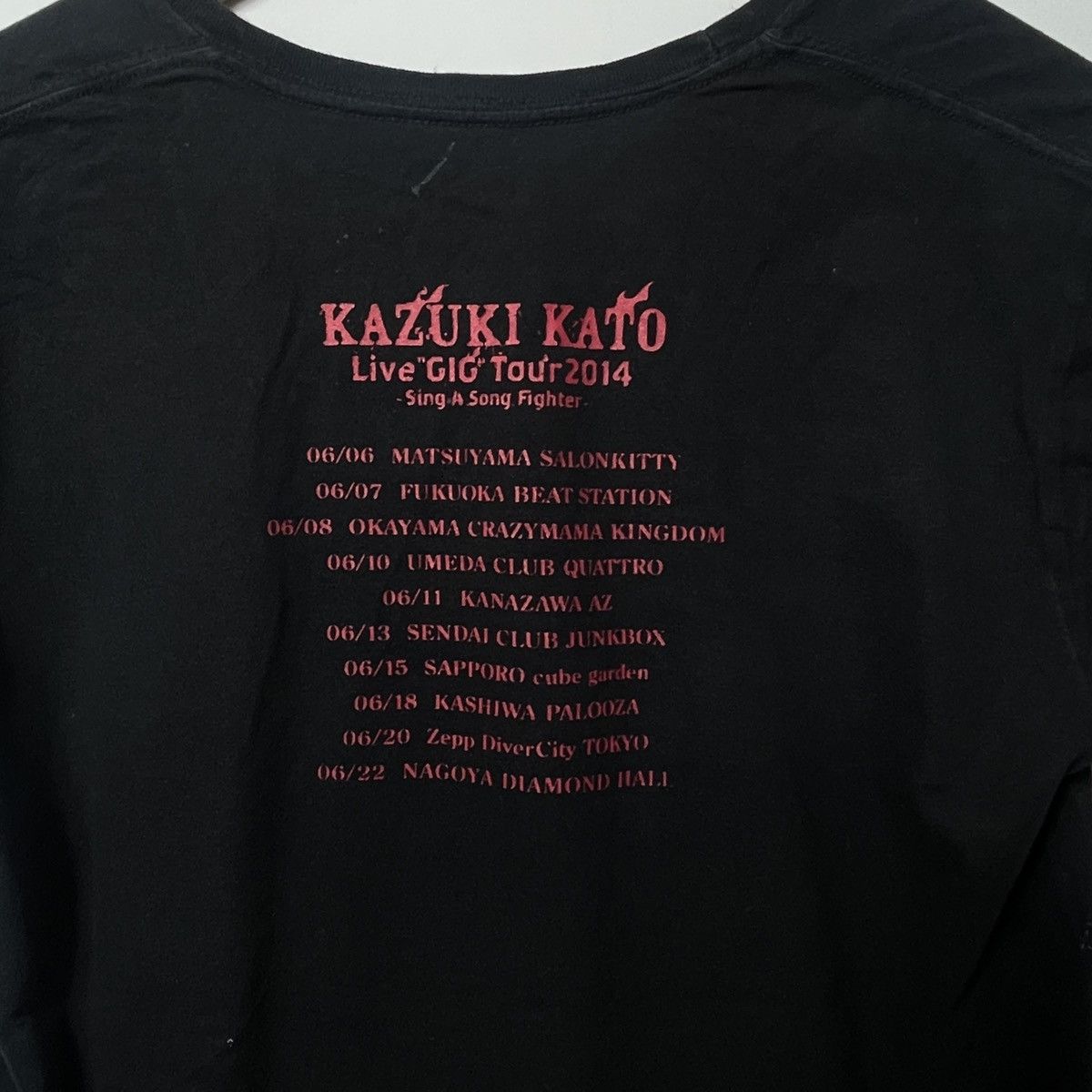 Other KAZUKI KATO Live "GIG" Tour 2014 Tee Vintage Size US S / EU 44-46 / 1 - 4 Thumbnail