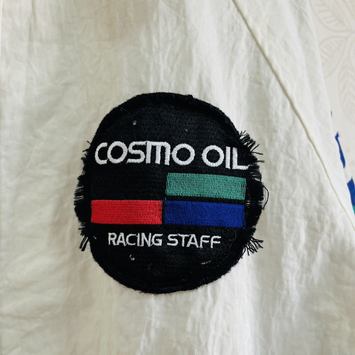 Japanese Brand Vintage 80s Cosmo Oil Racing Staff Bomber Jacket Size US L / EU 52-54 / 3 - 10 Thumbnail