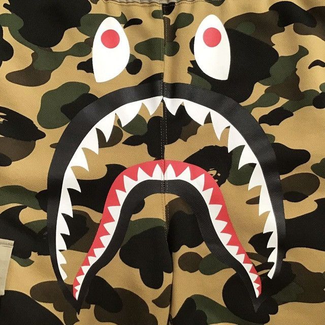 Bape BAPE 1st camo yellow shark sweat cargo pants ★size L Size US 34 / EU 50 - 5 Thumbnail