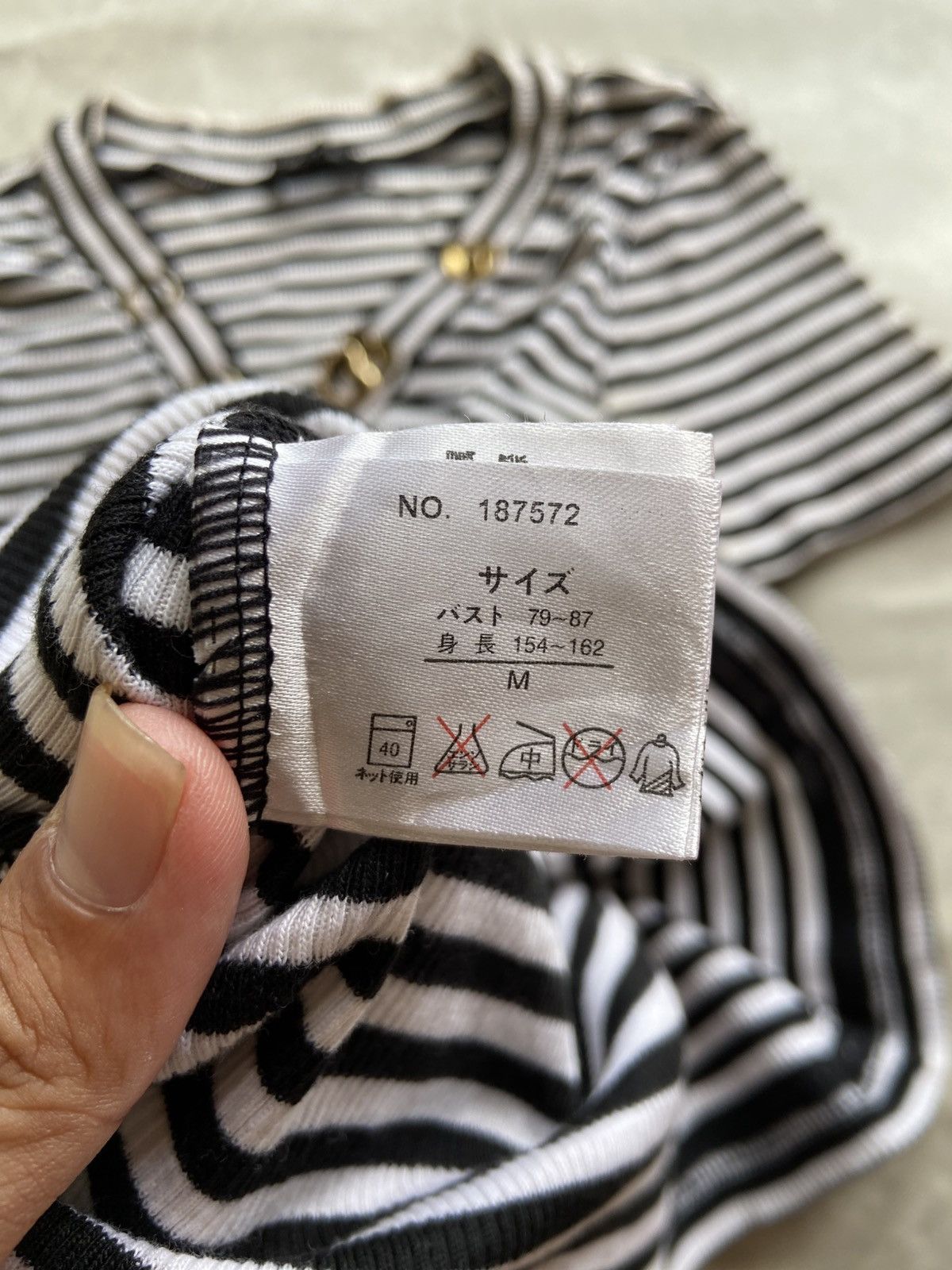 Beauty Beast × If Six Was Nine × Japanese Brand Sly Bombex Striped Love Tshirt Size M / US 6-8 / IT 42-44 - 7 Thumbnail
