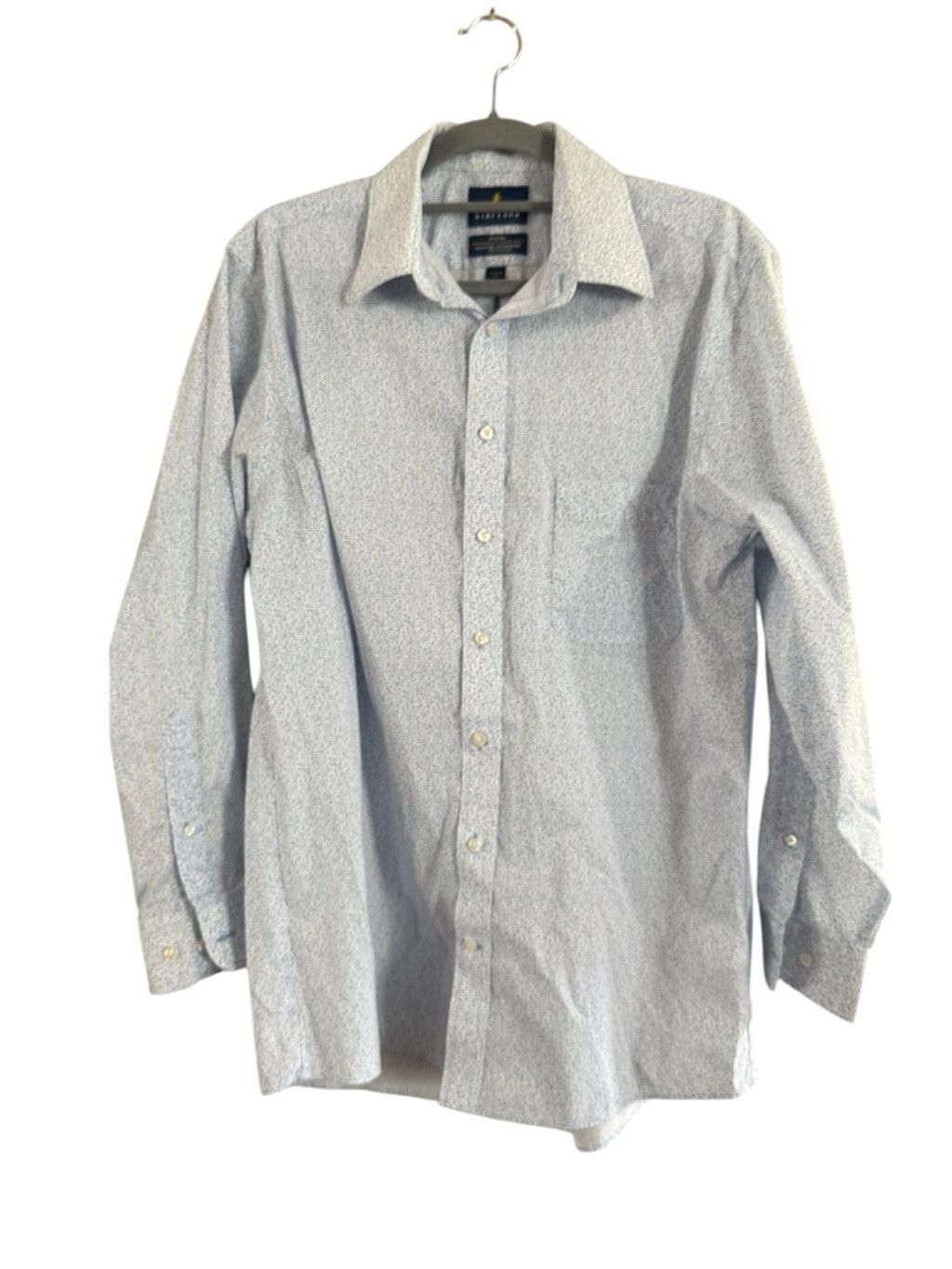 Stafford Men's Stafford Blue White Floral Casual Button Down Shirt Ne Size US M / EU 48-50 / 2 - 2 Thumbnail