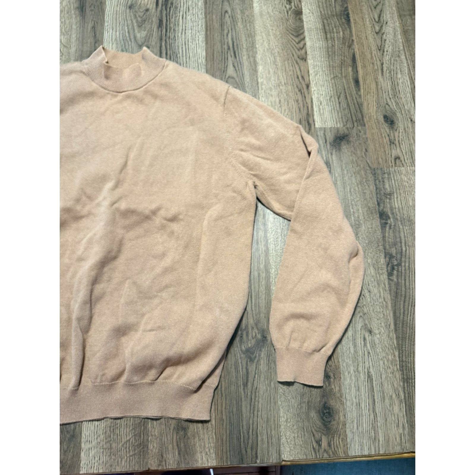 Van Heusen Van Heusen Sweater Mens size M Brown Mock Neck Pullover Long Sleeve Knit Cotton Size US M / EU 48-50 / 2 - 3 Thumbnail