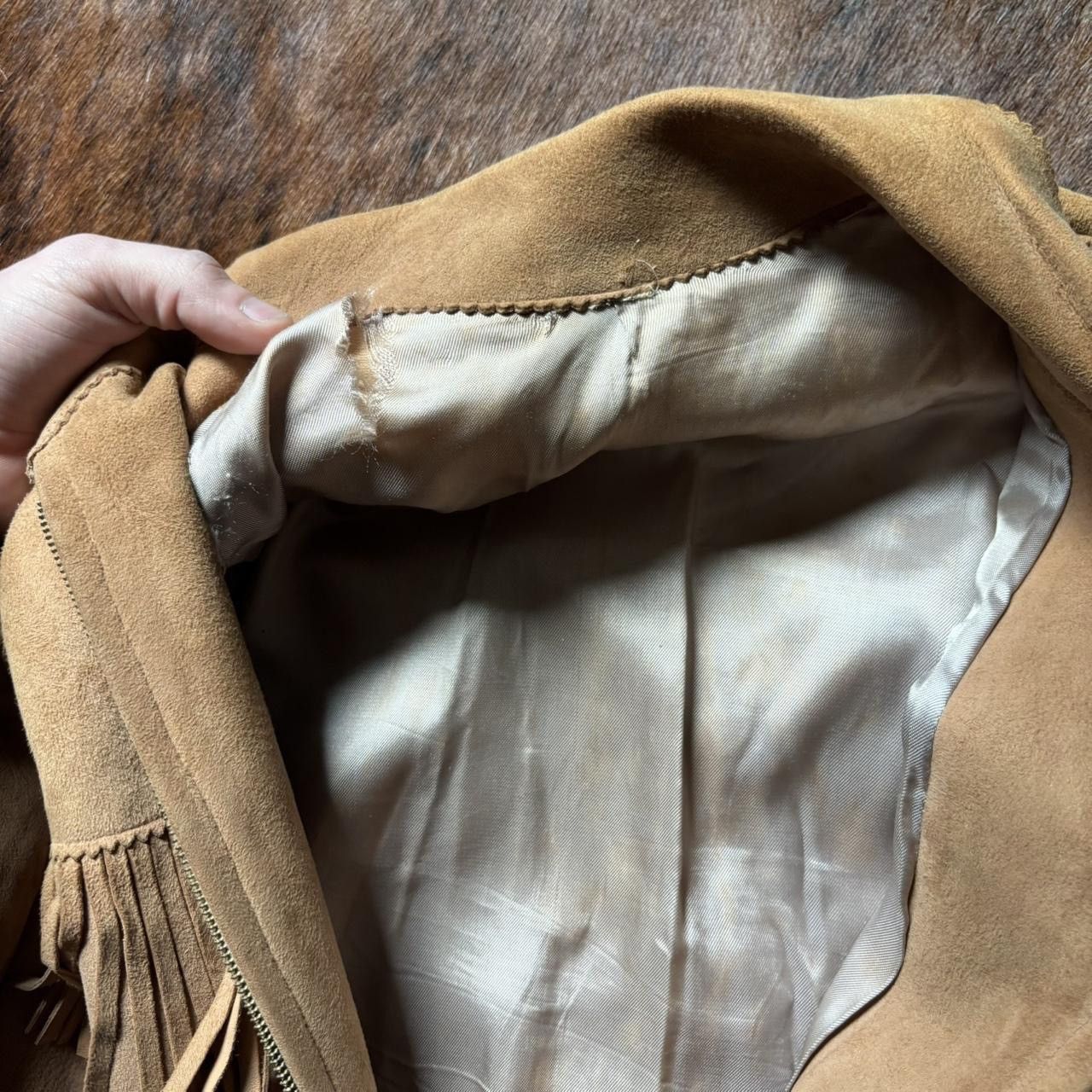 Vintage Vintage 1950s Fringe Leather Jacket Size US M / EU 48-50 / 2 - 3 Thumbnail