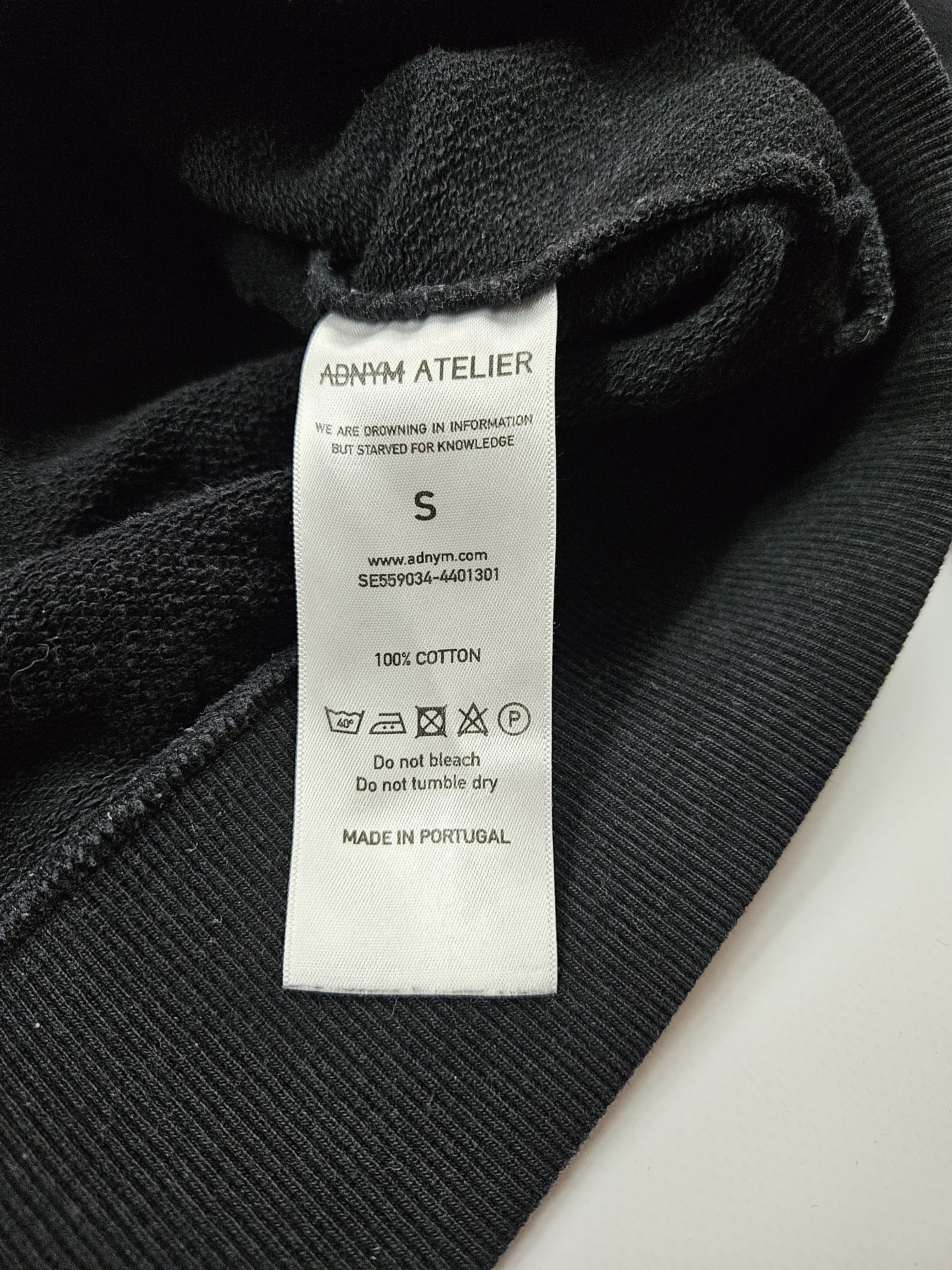 ADNYM ATELIER RARE Adnym atelier oversized asymmetric blank black hoodie Size US M / EU 48-50 / 2 - 11 Thumbnail