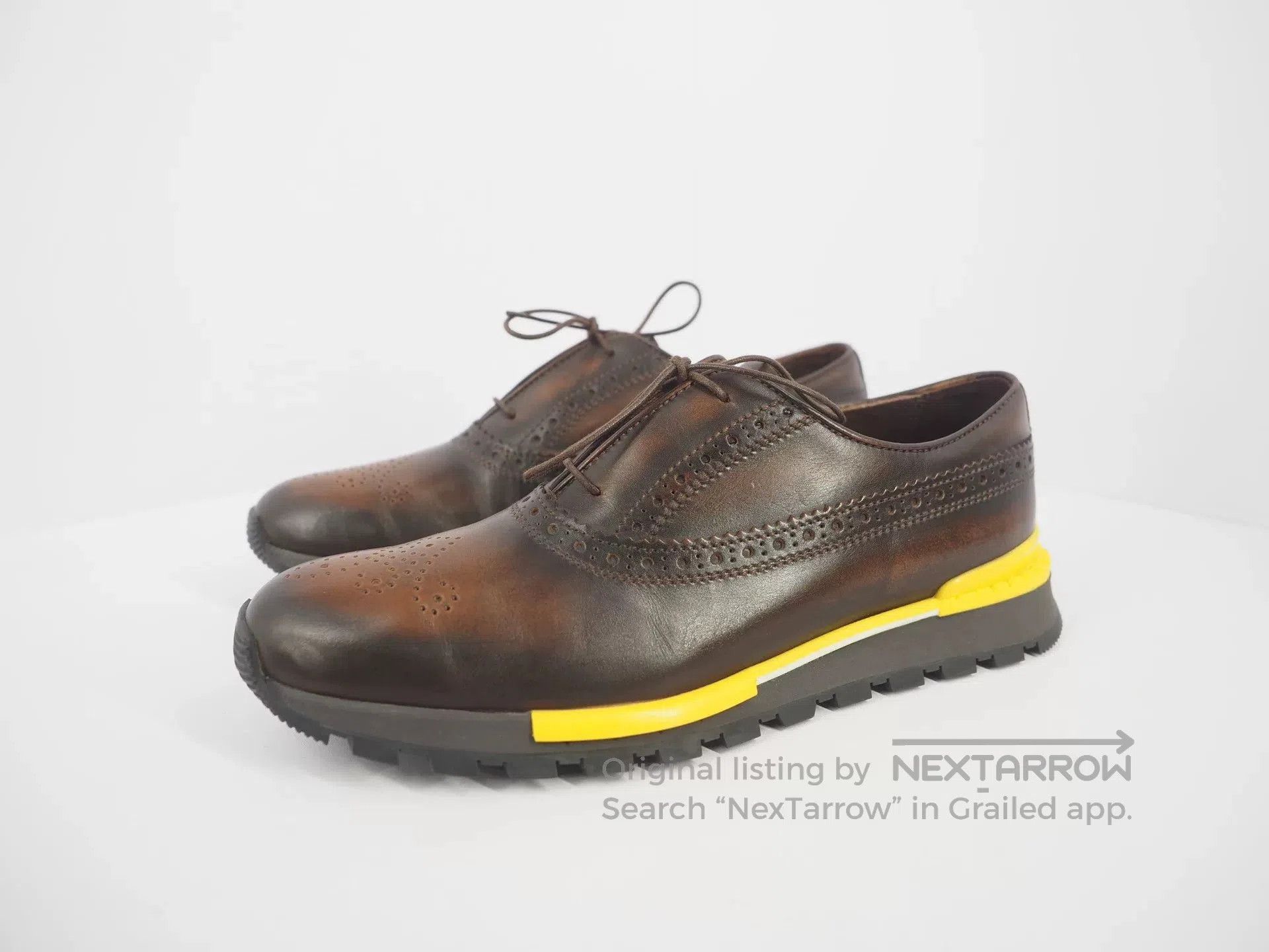 Berluti berluti brown leather sneakers UK6. Size US 8 / EU 41 - 1 Thumbnail
