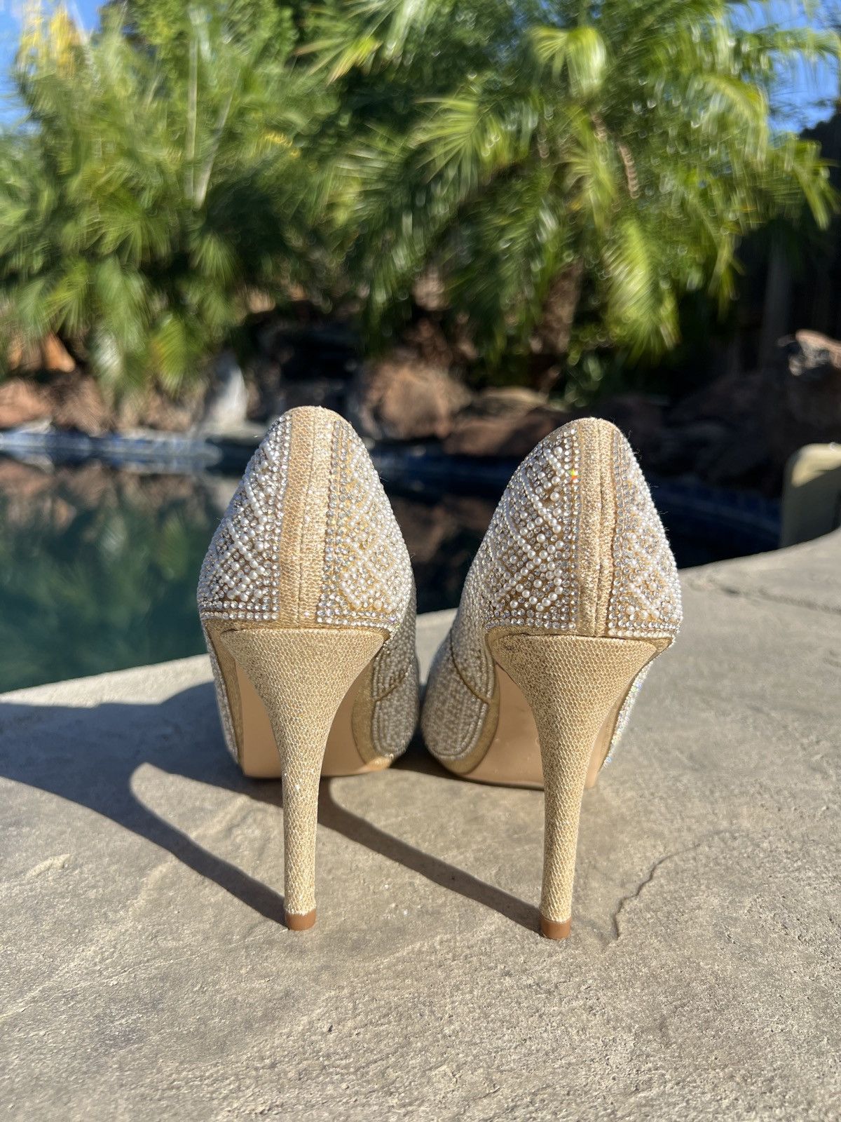 Other pearl/diamond heels Size US 7 / IT 37 - 3 Thumbnail