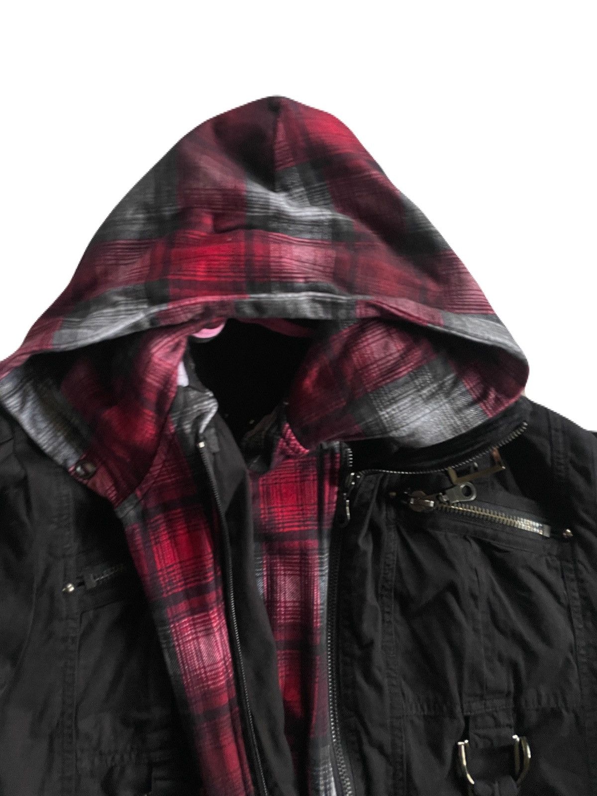 If Six Was Nine 2000s Japanese archive Layered Docking Hooded Shirts Jacket Size US S / EU 44-46 / 1 - 6 Thumbnail
