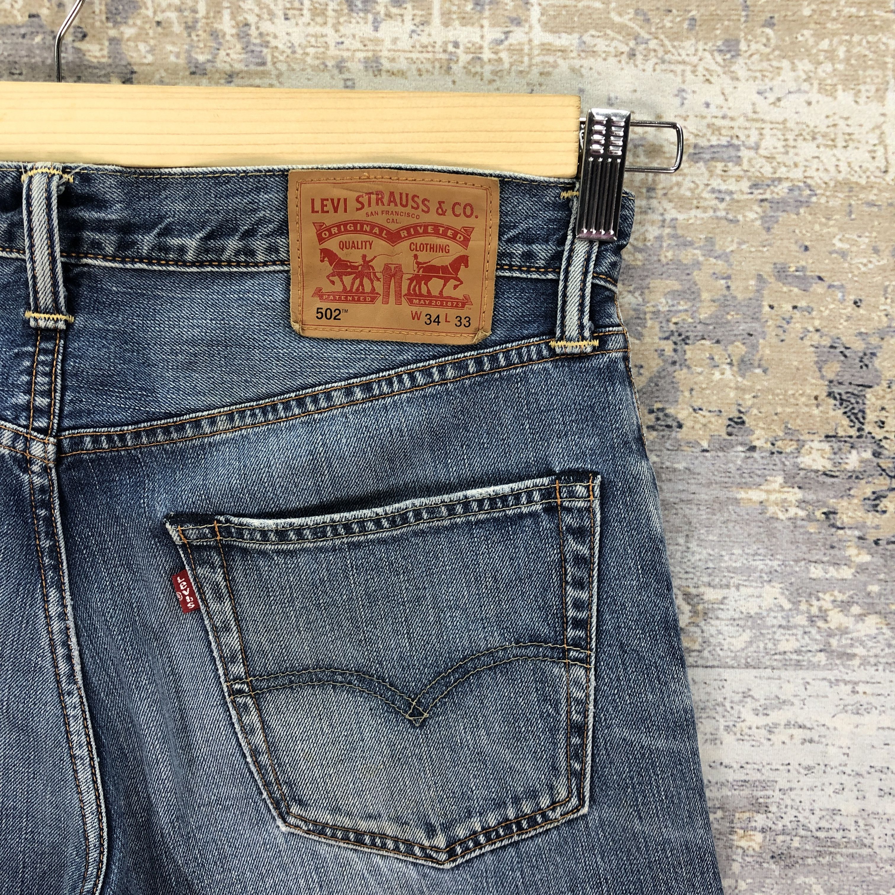 Levi's Vintage Y2K Levis 502 Jeans Distressed Levi's Faded Denim Size US 34 / EU 50 - 5 Thumbnail