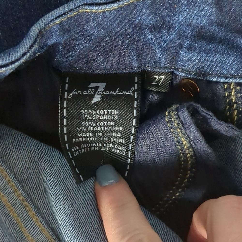 7 For All Mankind 7 for all mankind Kimmie straight leg jeans size 27 Size 27" / US 4 / IT 40 - 5 Thumbnail