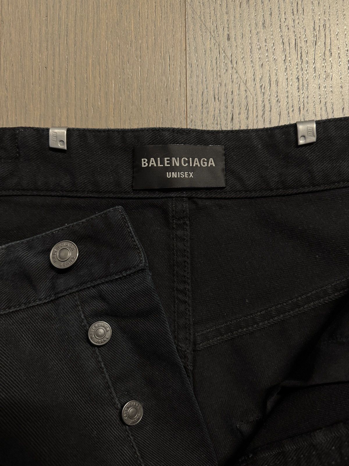Balenciaga Balenciaga Pierced Baggy Jeans Size US 32 / EU 48 - 3 Thumbnail