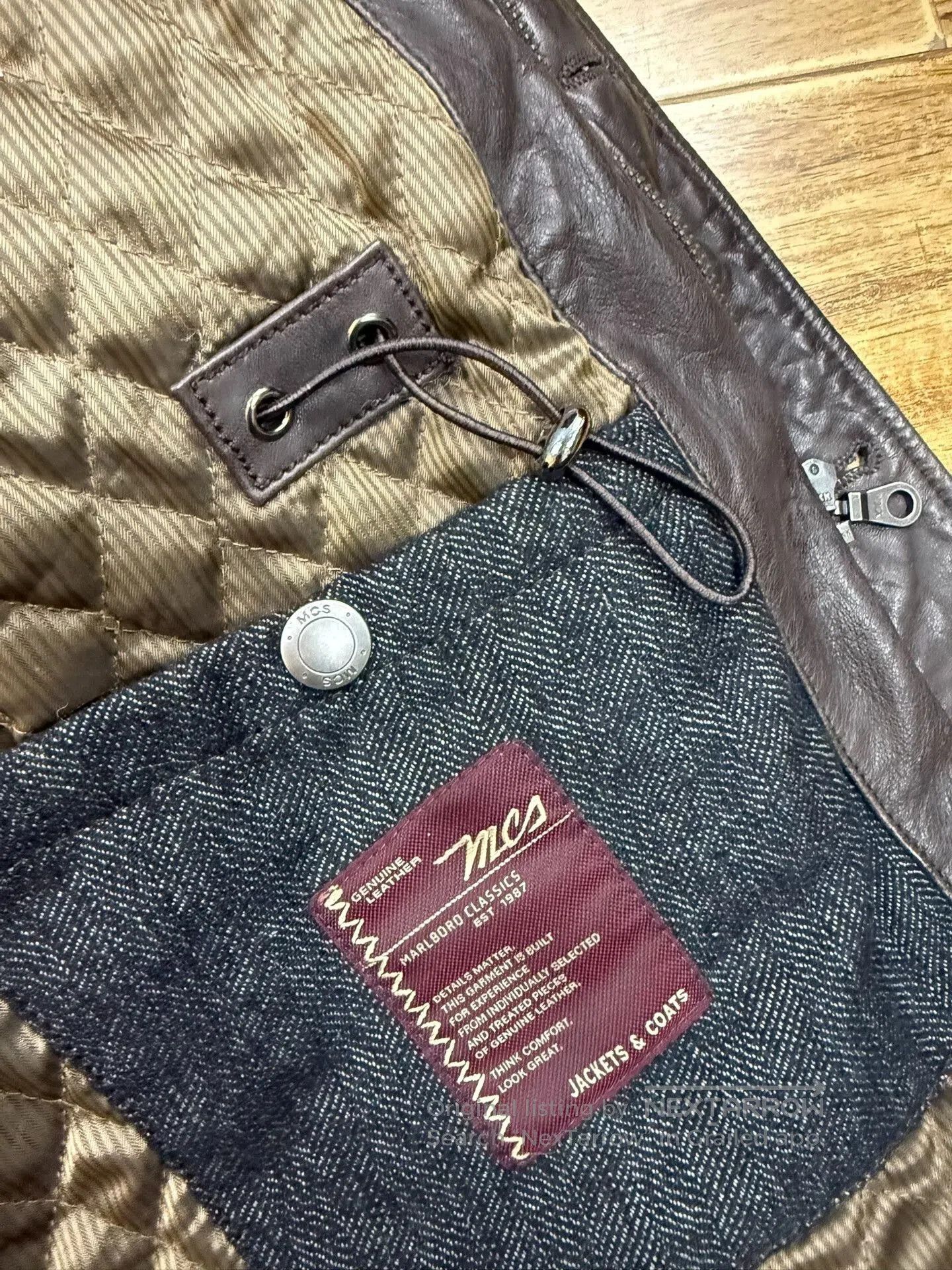 Vintage Genuine Leather M65 Style Jacket for Men. Size US M / EU 48-50 / 2 - 6 Thumbnail