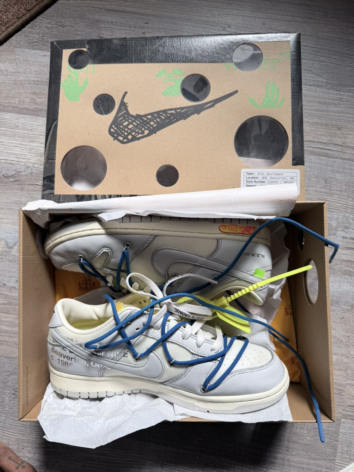 Nike × Off-White VIRGIL OFF-WHITE NIKE DUNKS LOT 10 Size US 9.5 / EU 42-43 - 1 Thumbnail