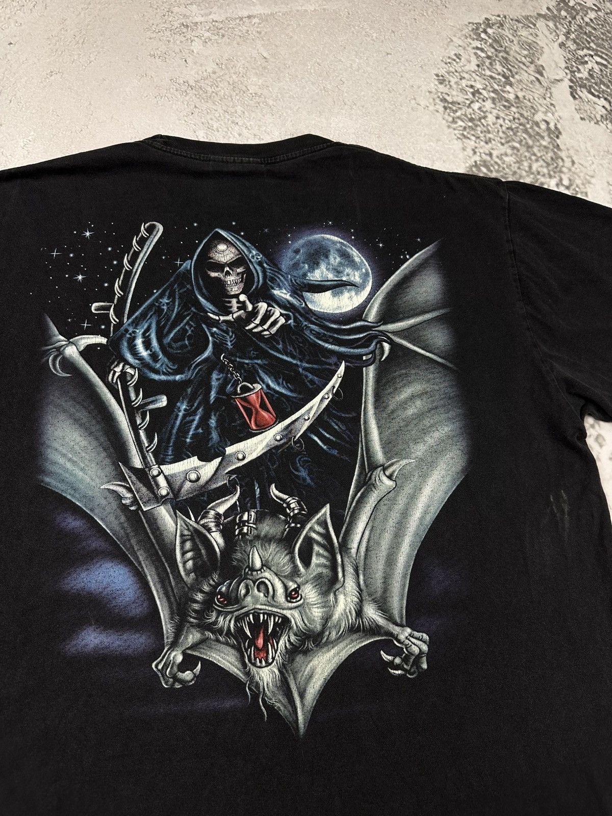 Other Rock Chang Rock Skeleton Bat Moon Vintage t shirt Size US XL / EU 56 / 4 - 9 Thumbnail