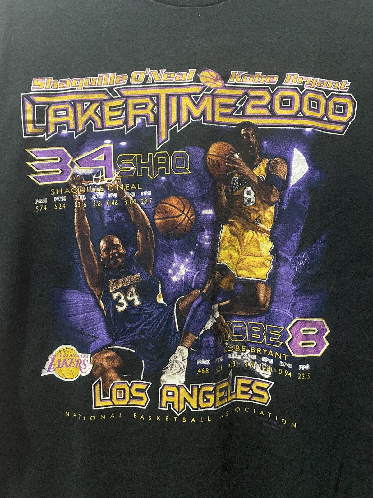 NBA Rare Y2K Lakers Shaq Kobe 2000 Size US L / EU 52-54 / 3 - 2 Thumbnail