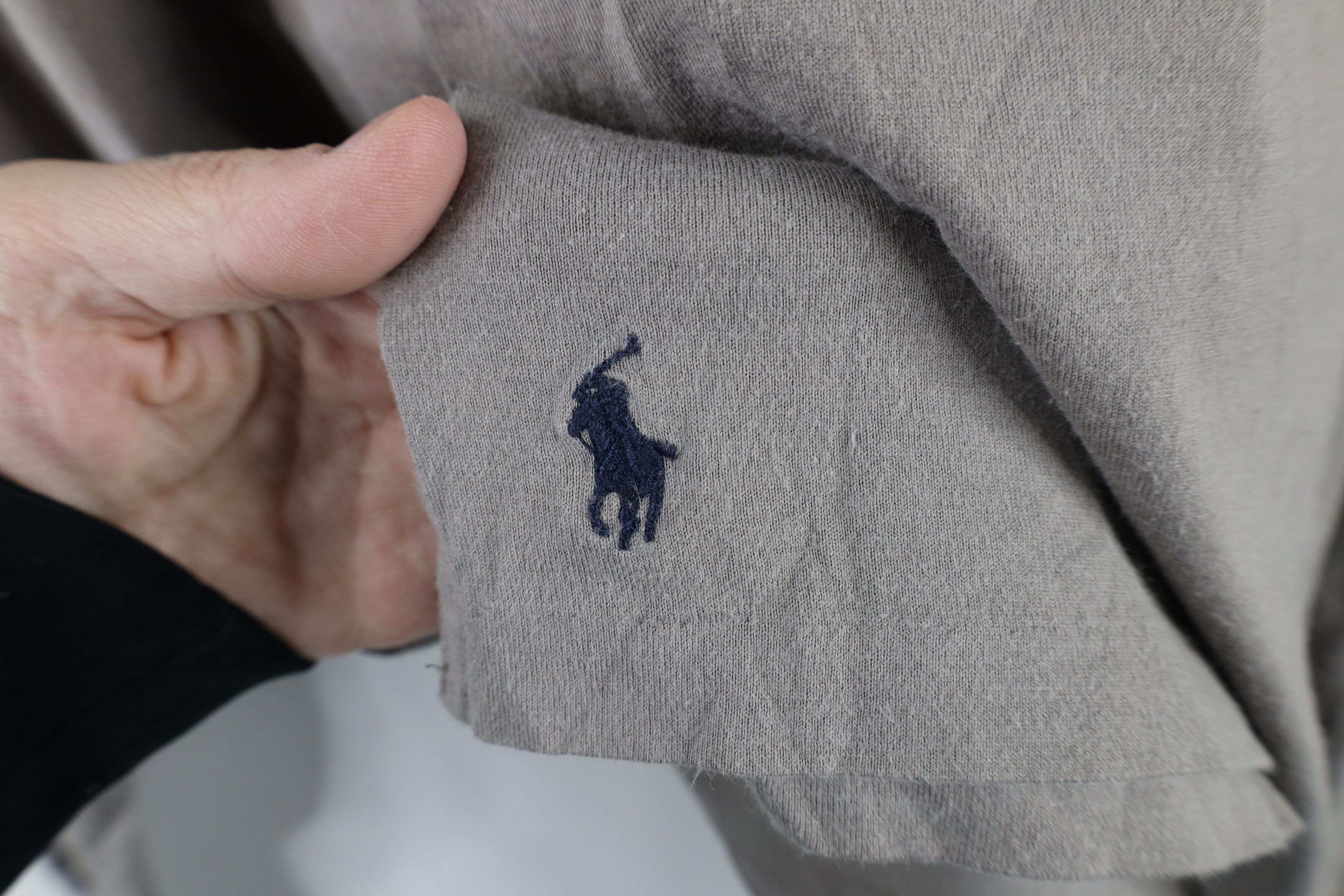 Ralph Lauren × Vintage Vintage 90s Ralph Lauren Long Sleeve Turtleneck T-Shirt Gray Size US M / EU 48-50 / 2 - 4 Thumbnail