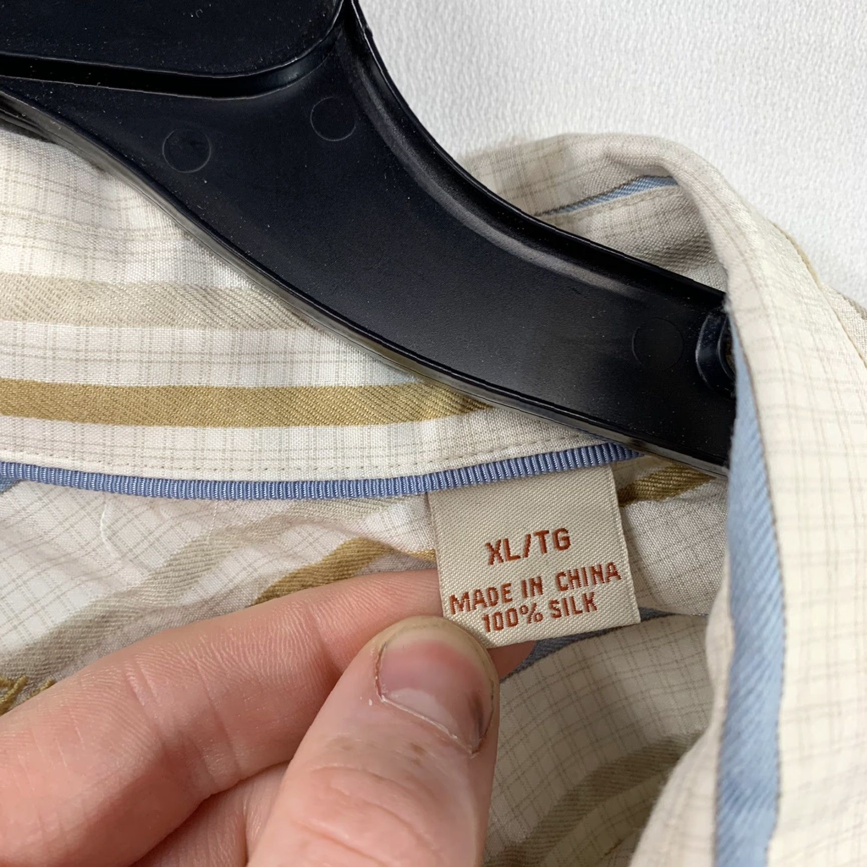 Tommy Bahama VINTAGE Tommy Bahama Shirt Mens Shirt XL White Linen Striped Button-Up Long Sleeve Casual Theme Flower 90s Size US XL / EU 56 / 4 - 4 Thumbnail