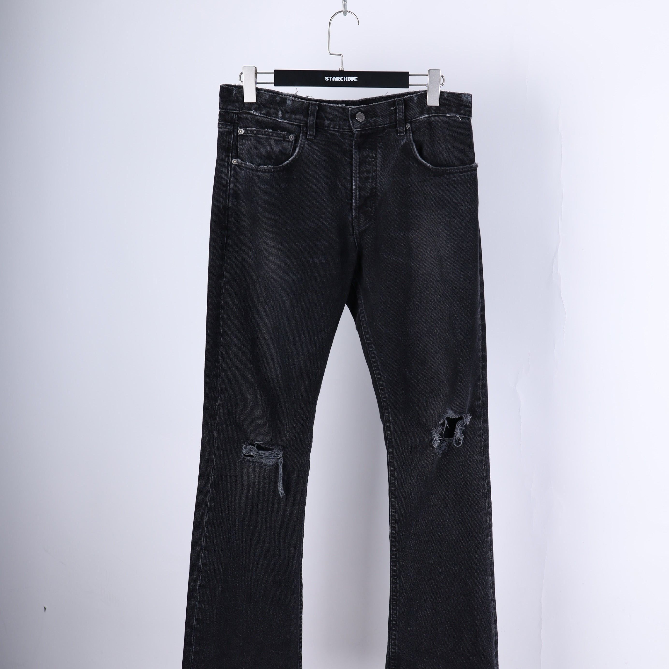 Enfants Riches Deprimes ERD DISTRESSED BLACK DENIM SZ 31 Size US 31 - 7 Thumbnail