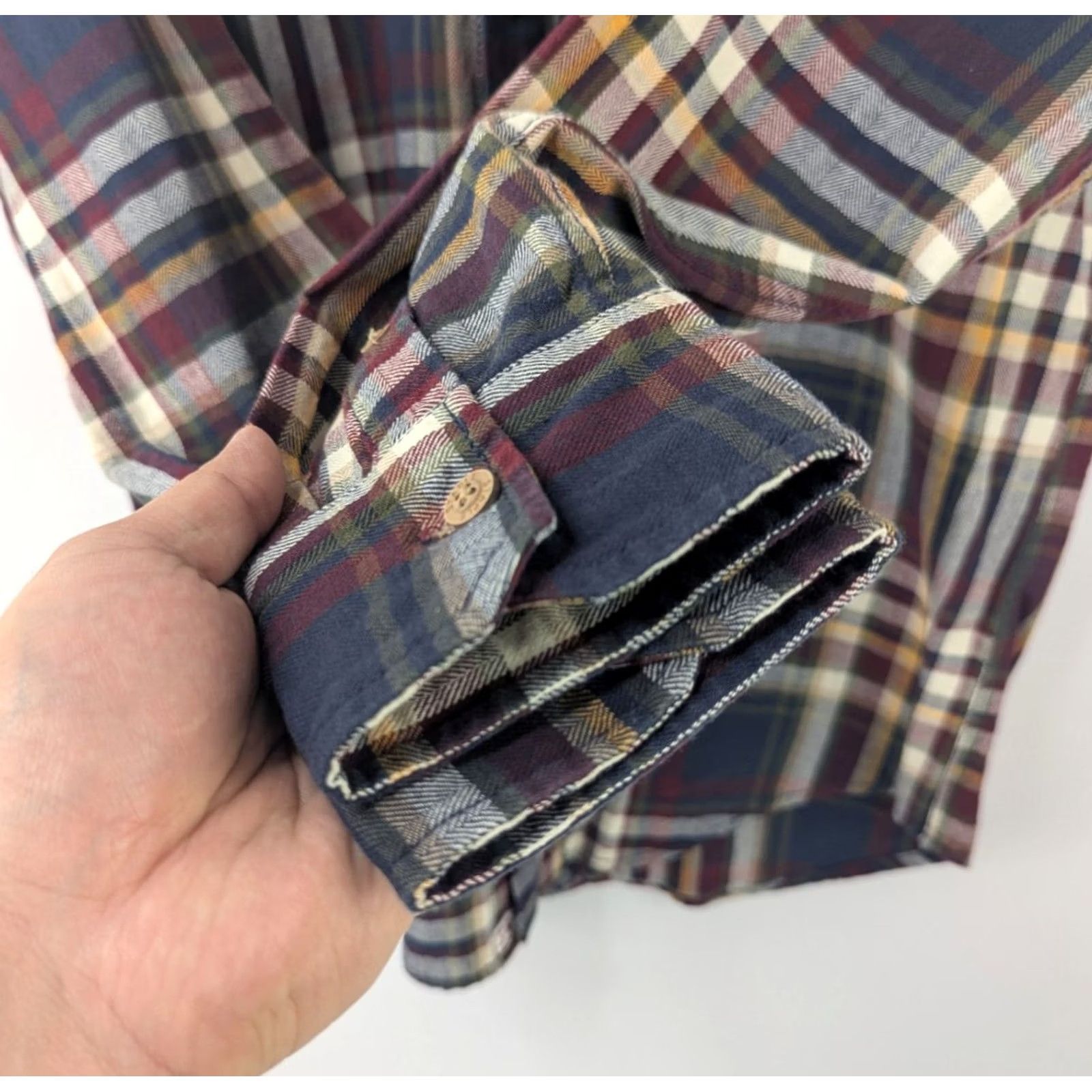 Vintage Staple Rugged Outdoors Plaid Chambray Button Down Shirt Mens M Cotton Size US M / EU 48-50 / 2 - 3 Thumbnail