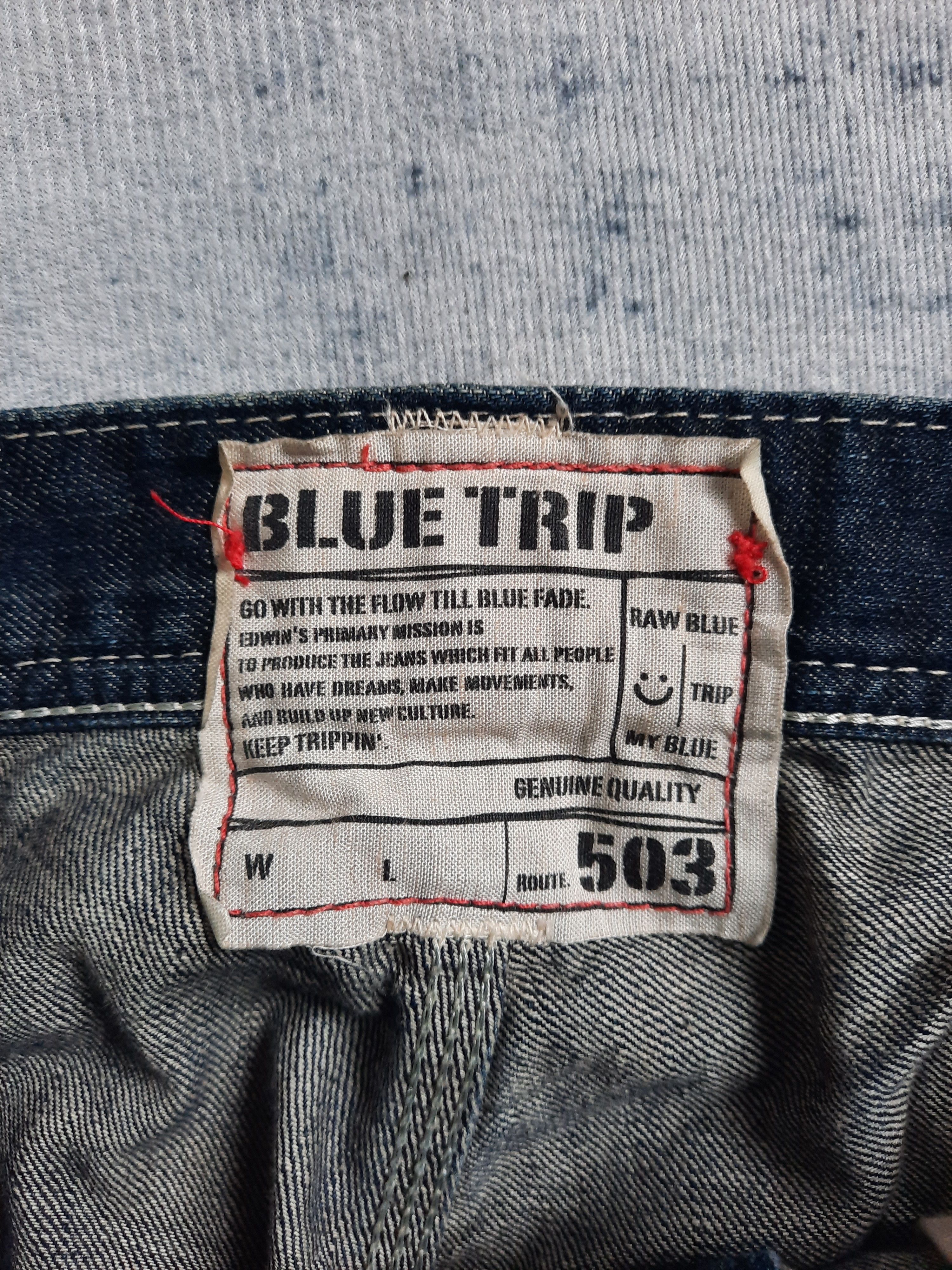 Japanese Brand 🔱 Edwin blue trip indigo stonewash carpenter denim pants Size US 32 / EU 48 - 8 Thumbnail