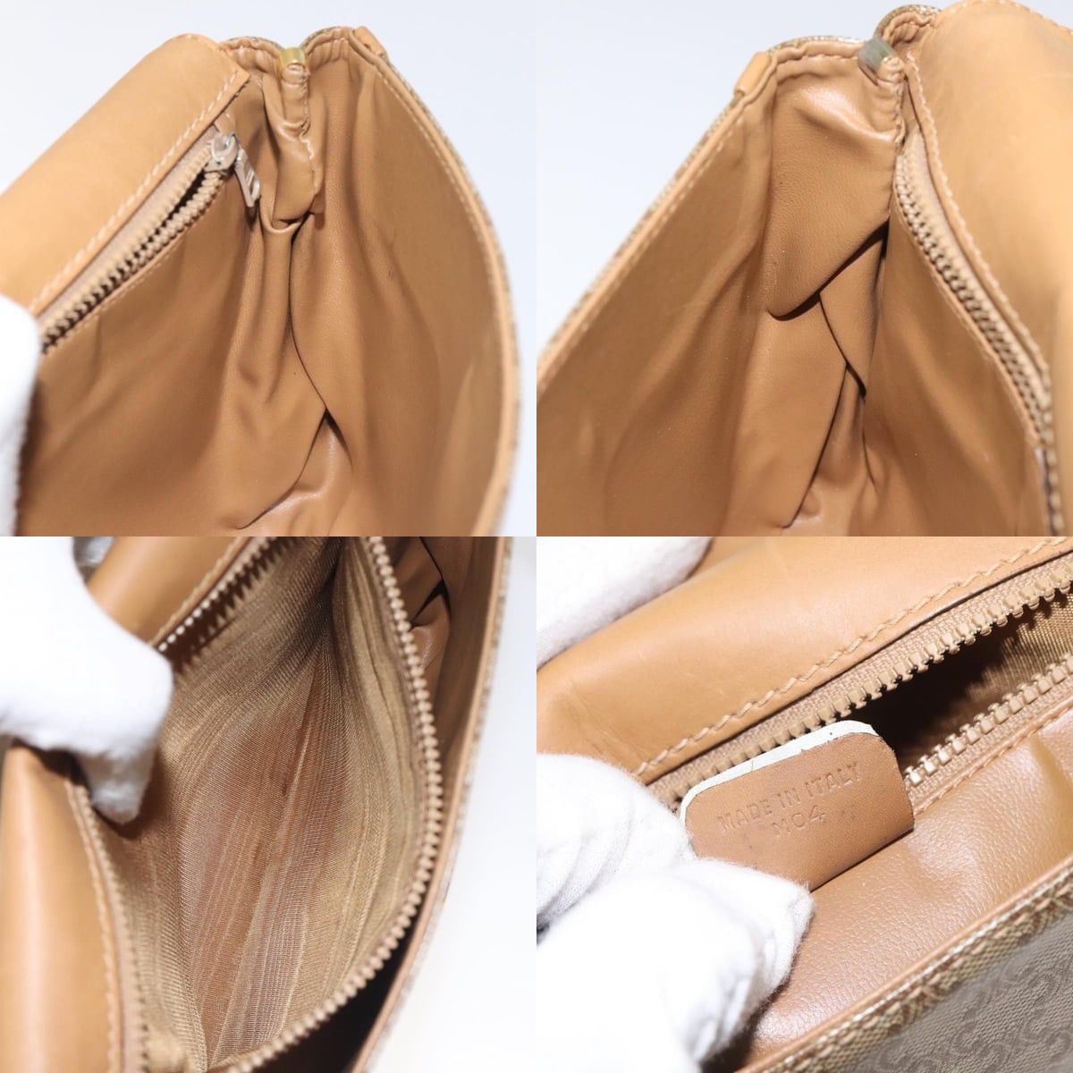 Celine CELINE Macadam Canvas Shoulder Bag Brown Gold Size ONE SIZE - 12 Thumbnail