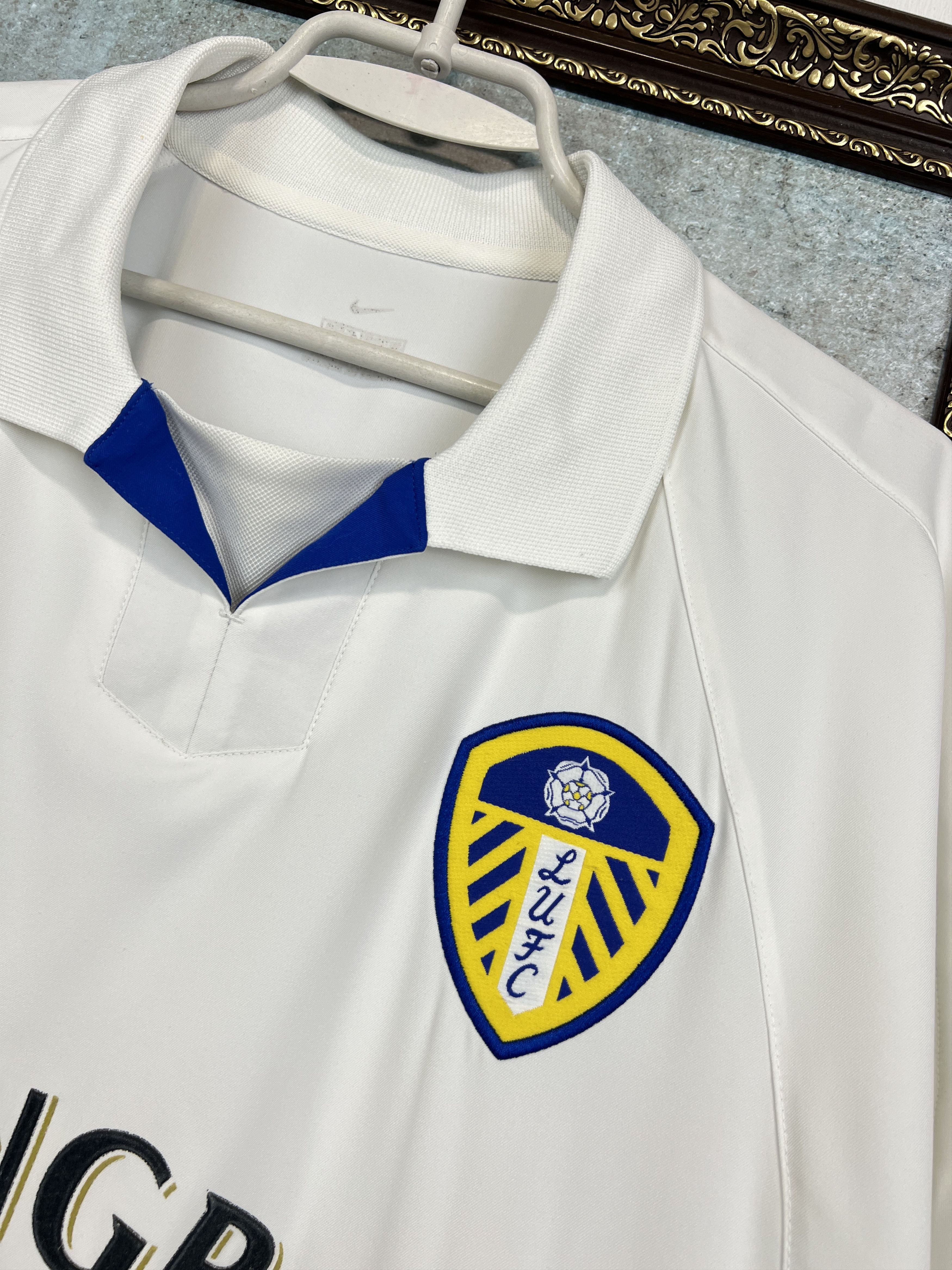 Nike Leeds United Home football shirt 2002 Soccer Jersey Trikot Size US XL / EU 56 / 4 - 4 Thumbnail