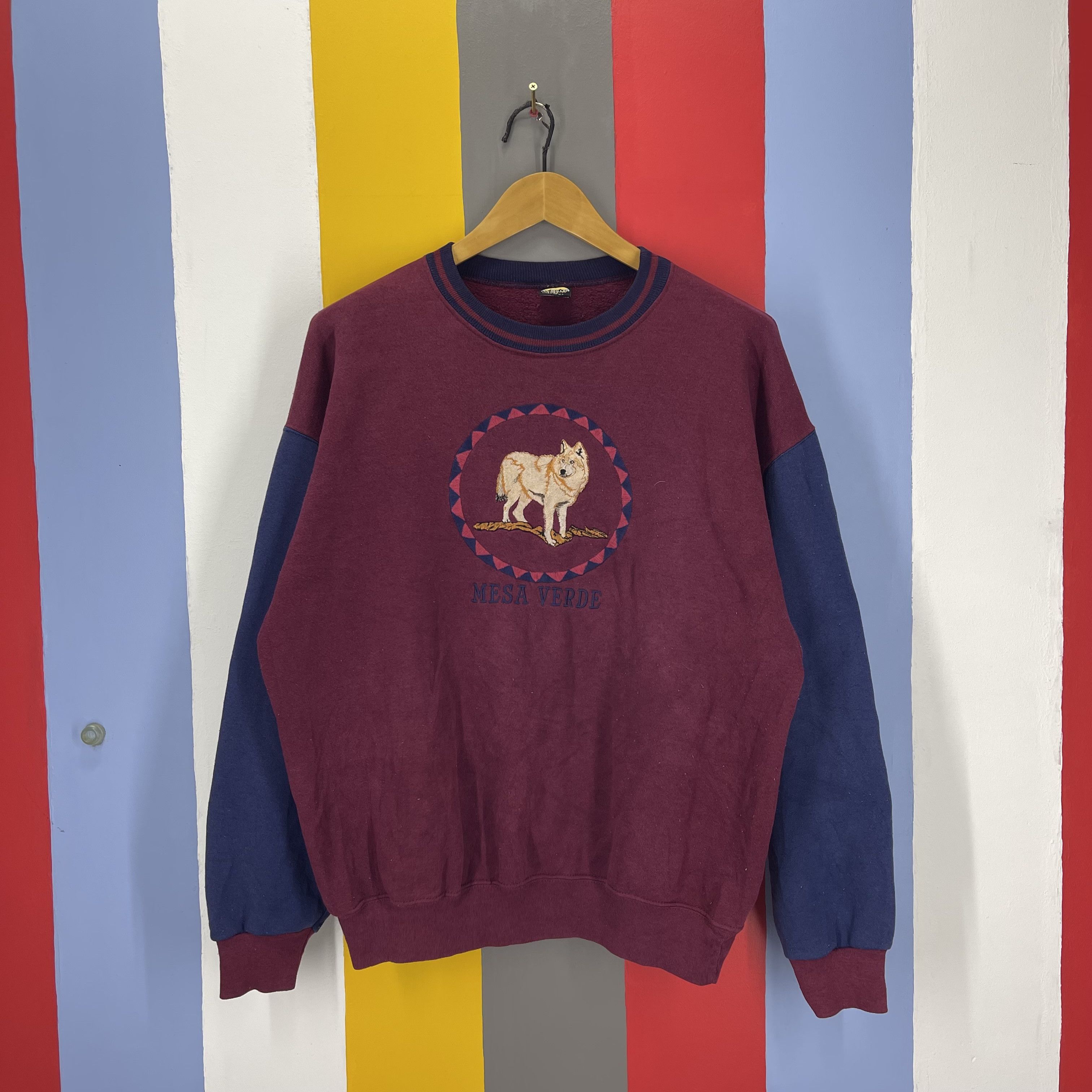 Vintage Vintage MESA VERDE by H.L. MILLER GOLD Sweatshirt #1935/11 Size US L / EU 52-54 / 3 - 1 Thumbnail