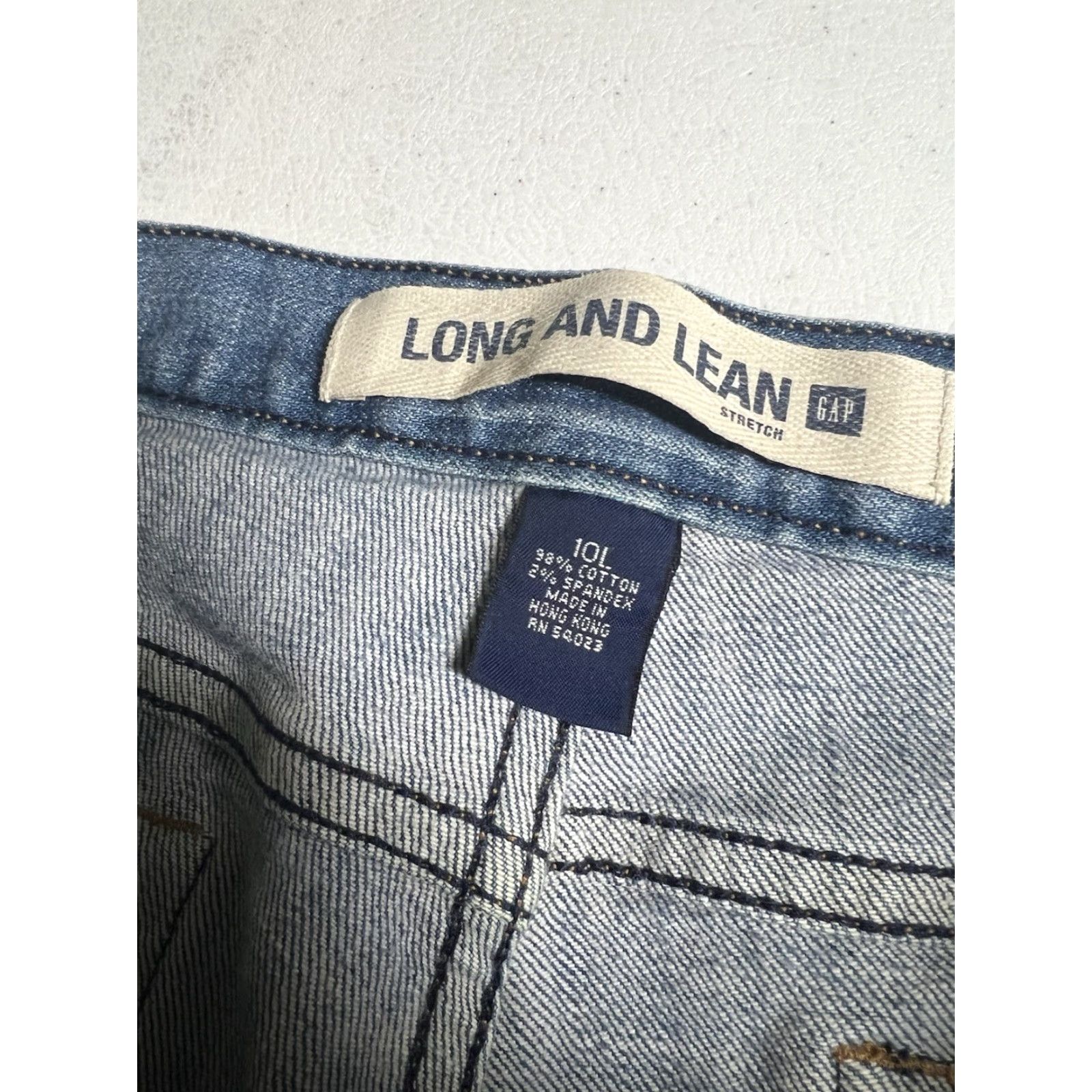 Gap VINTAGE Gap Jeans Womens 10 Tall Bootcut Low Rise Stretch Denim Blue 5-Pocket Design Inseam 34 Mens? Size 32" / US 10 / IT 46 - 4 Thumbnail