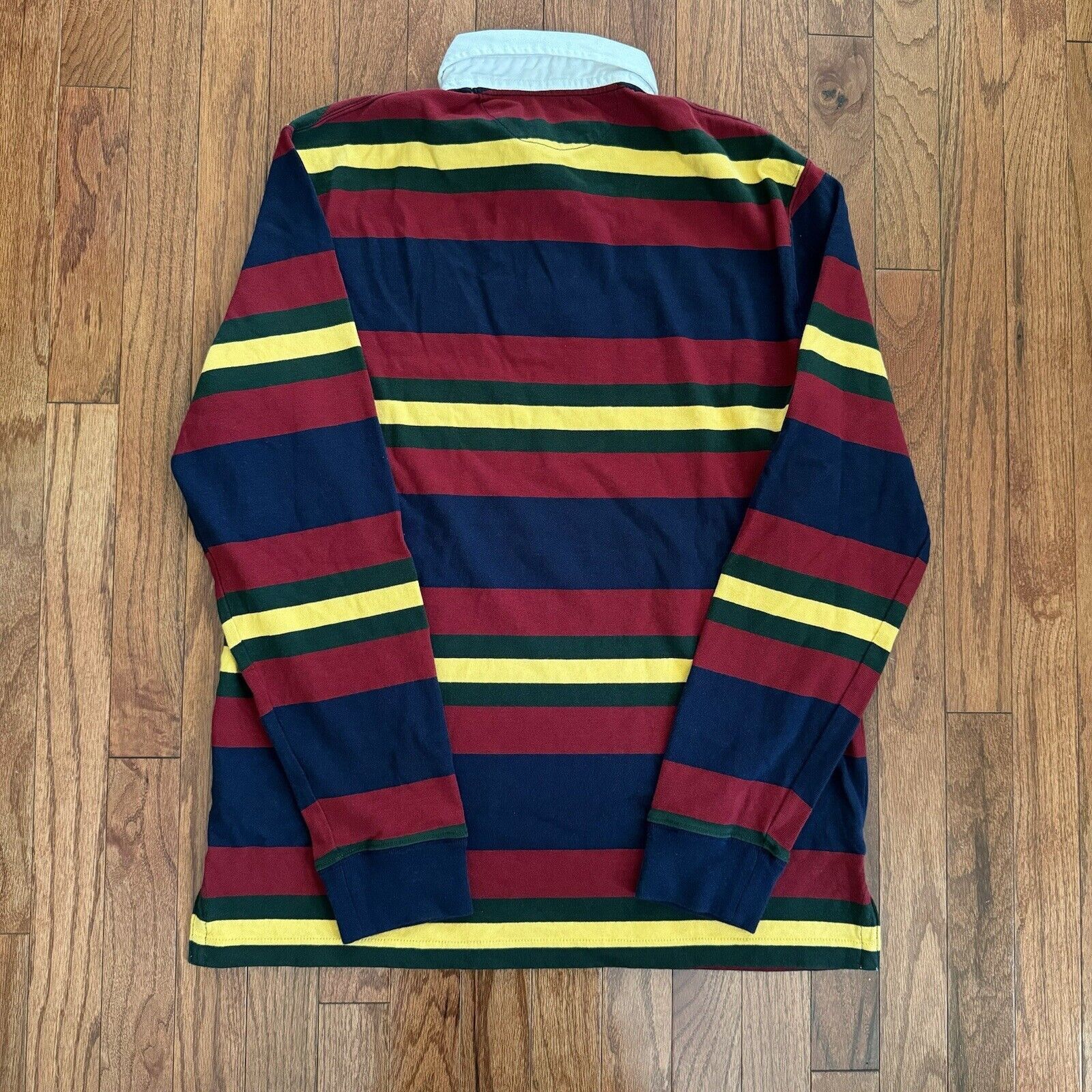 VTG Polo Ralph Lauren Long Sleeve Colorblock Polo Shirt M