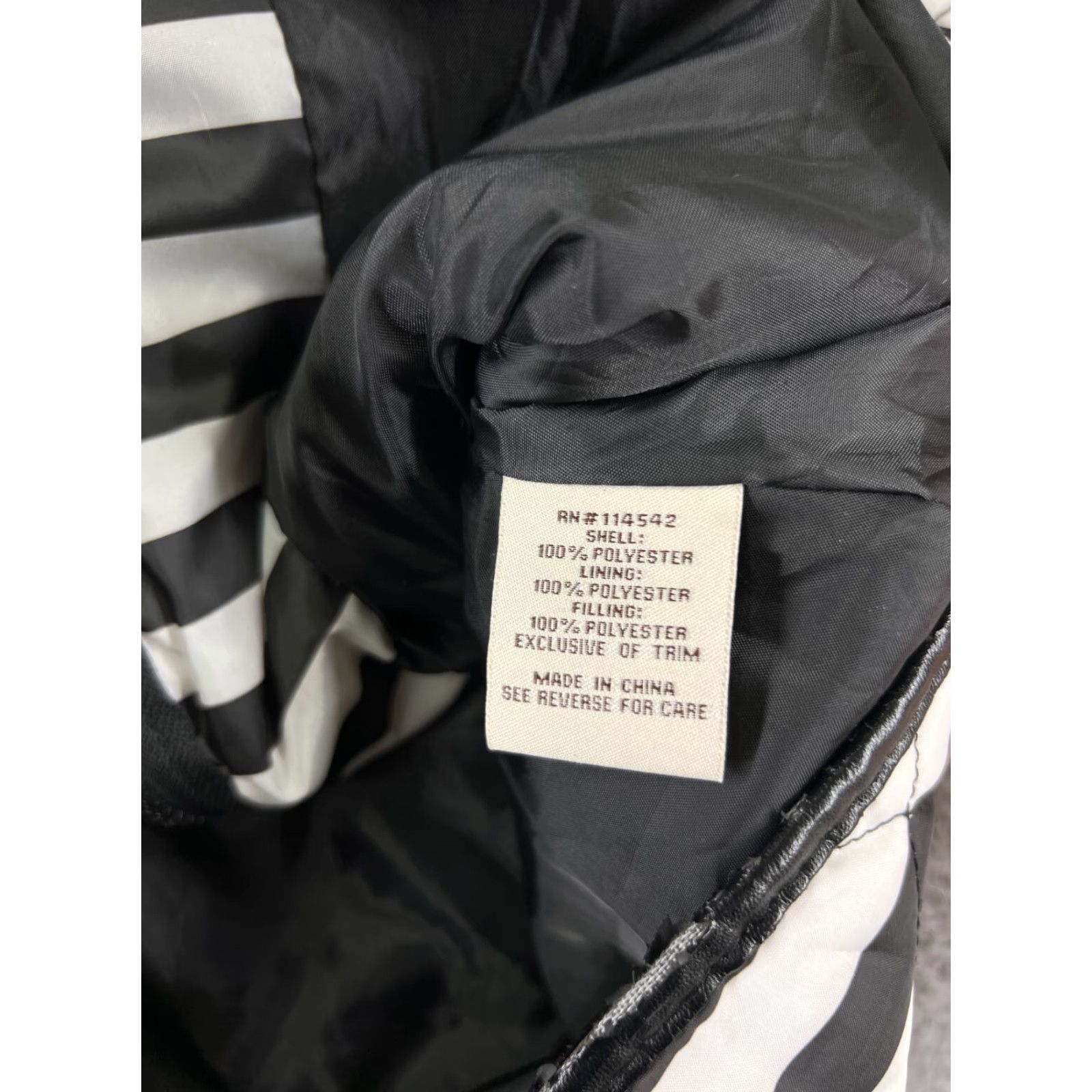 Vintage Indigo Saints Vest Womens M Black White Full Zip Polyester Quilted Pockets Shirt Women Vintage No Size M / US 6-8 / IT 42-44 - 4 Thumbnail