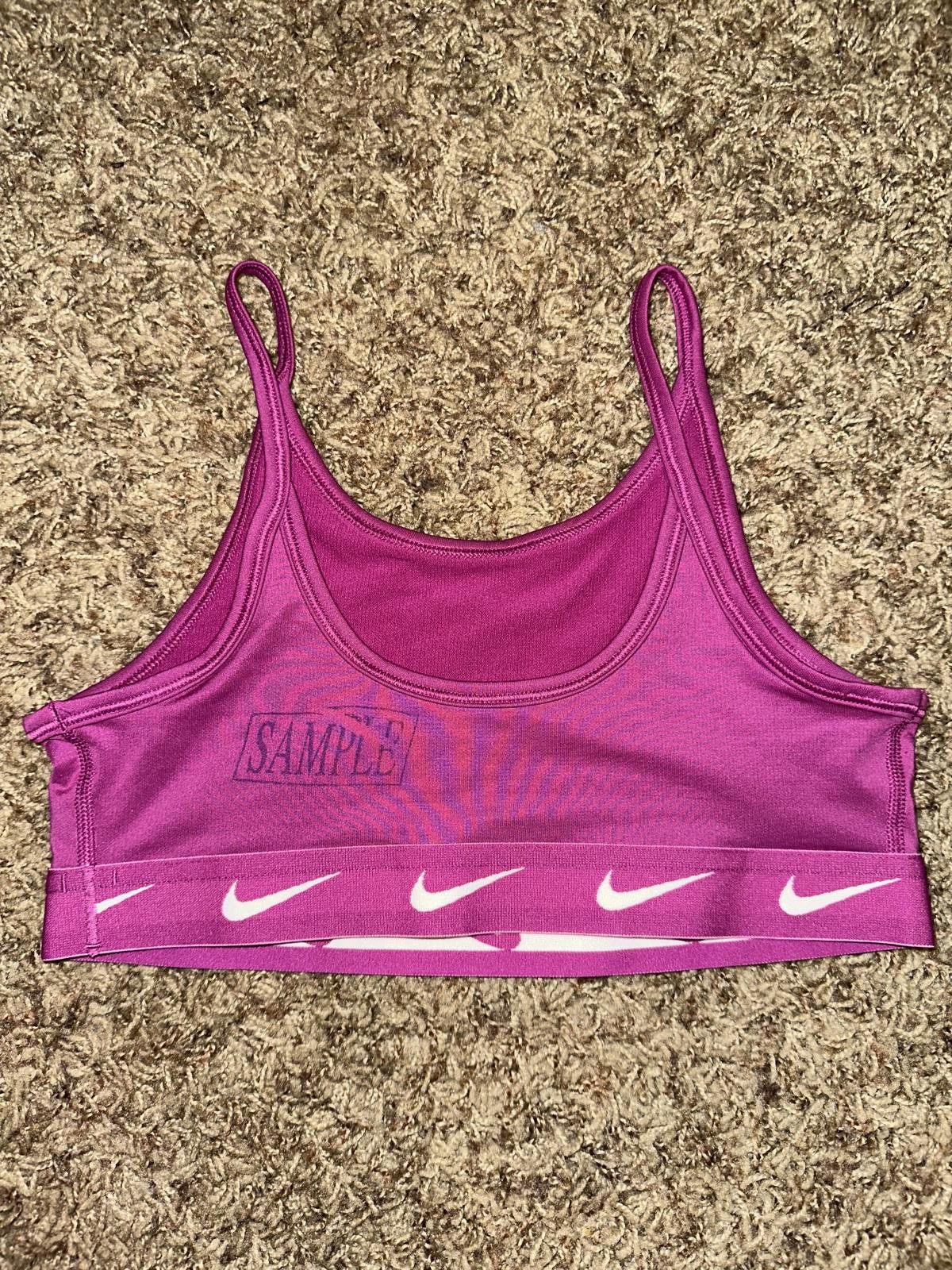 Nike Nike One Big Kids' (Girls') Swoosh Sports Bra Sample Size ONE SIZE - 3 Thumbnail