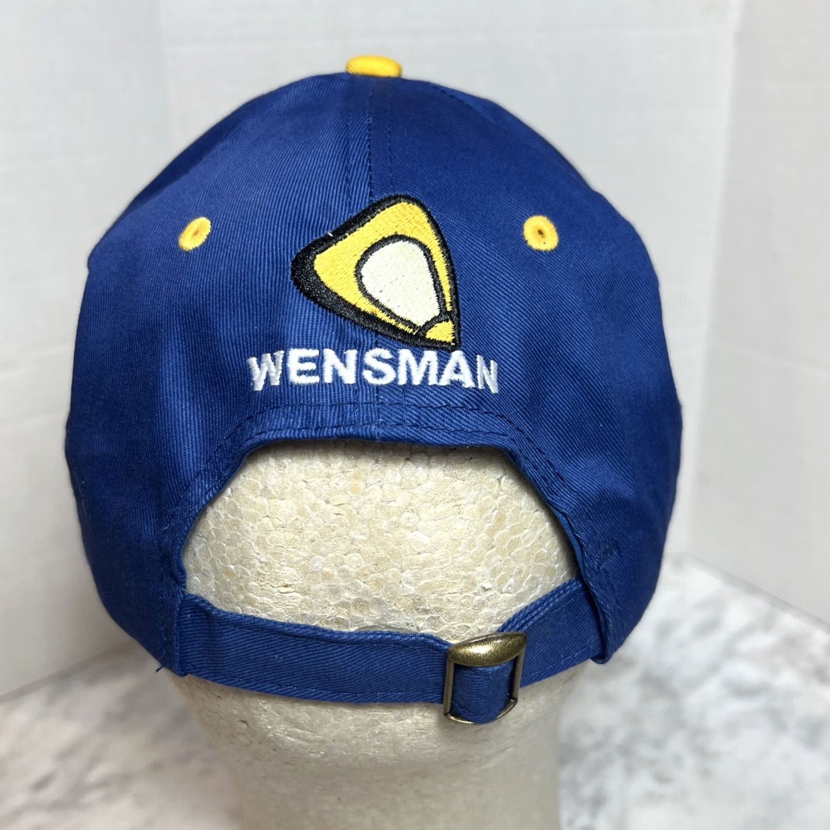 Vintage VINTAGE Wensman Seed Technology Hat Blue Gold Cap Strapback Minnesota Farm Mens One Size Size ONE SIZE - 5 Thumbnail