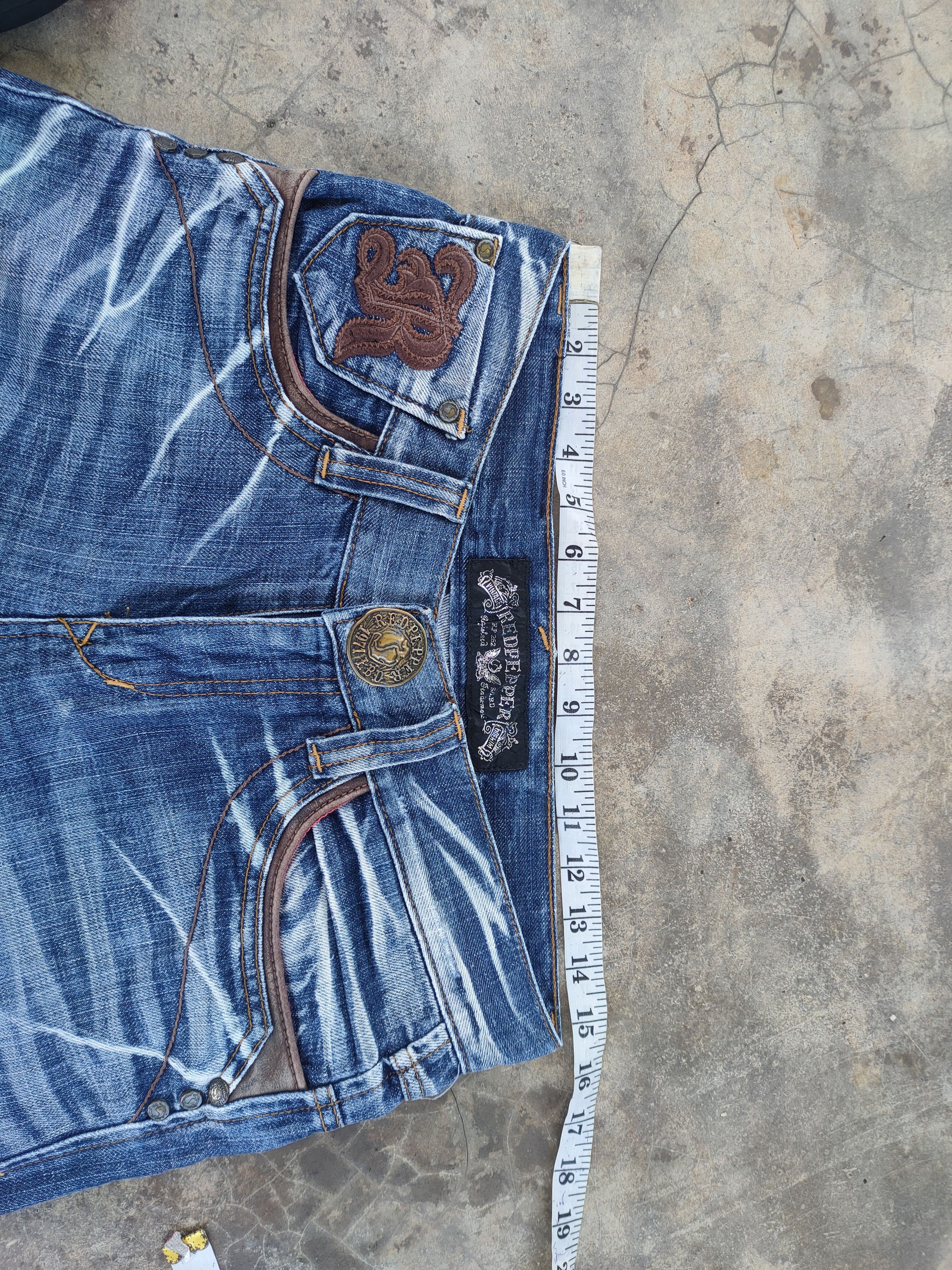 Japanese Brand # VINTAGE RED PEPPER DISTRESSED DENIM JEAN PANTS Size US 30 / EU 46 - 8 Thumbnail