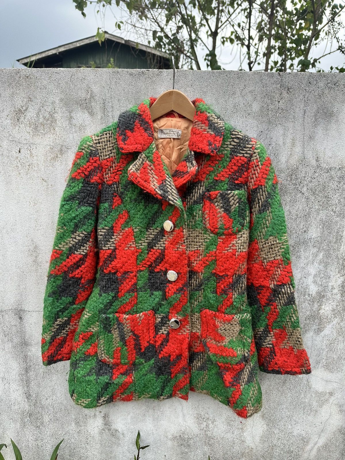 Vintage Odokuru Wool coat jacket Size S / US 4 / IT 40 - 1 Thumbnail