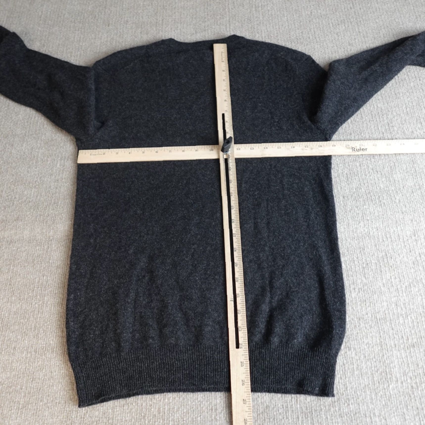 Club Room Club Room Sweater Mens M Gray Solid Crewneck 100% Cashmere Pullover Long Sleeve Knit Logo Classic Fall Winter Spring Size US M / EU 48-50 / 2 - 4 Thumbnail