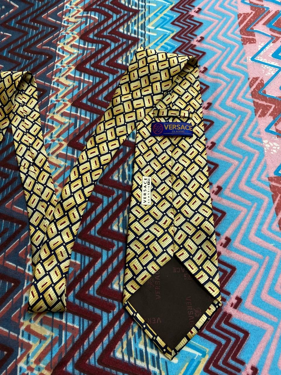Versace Versace Tie Men`s Pointed Print Vintage Casual Clasic Size ONE SIZE - 6 Thumbnail