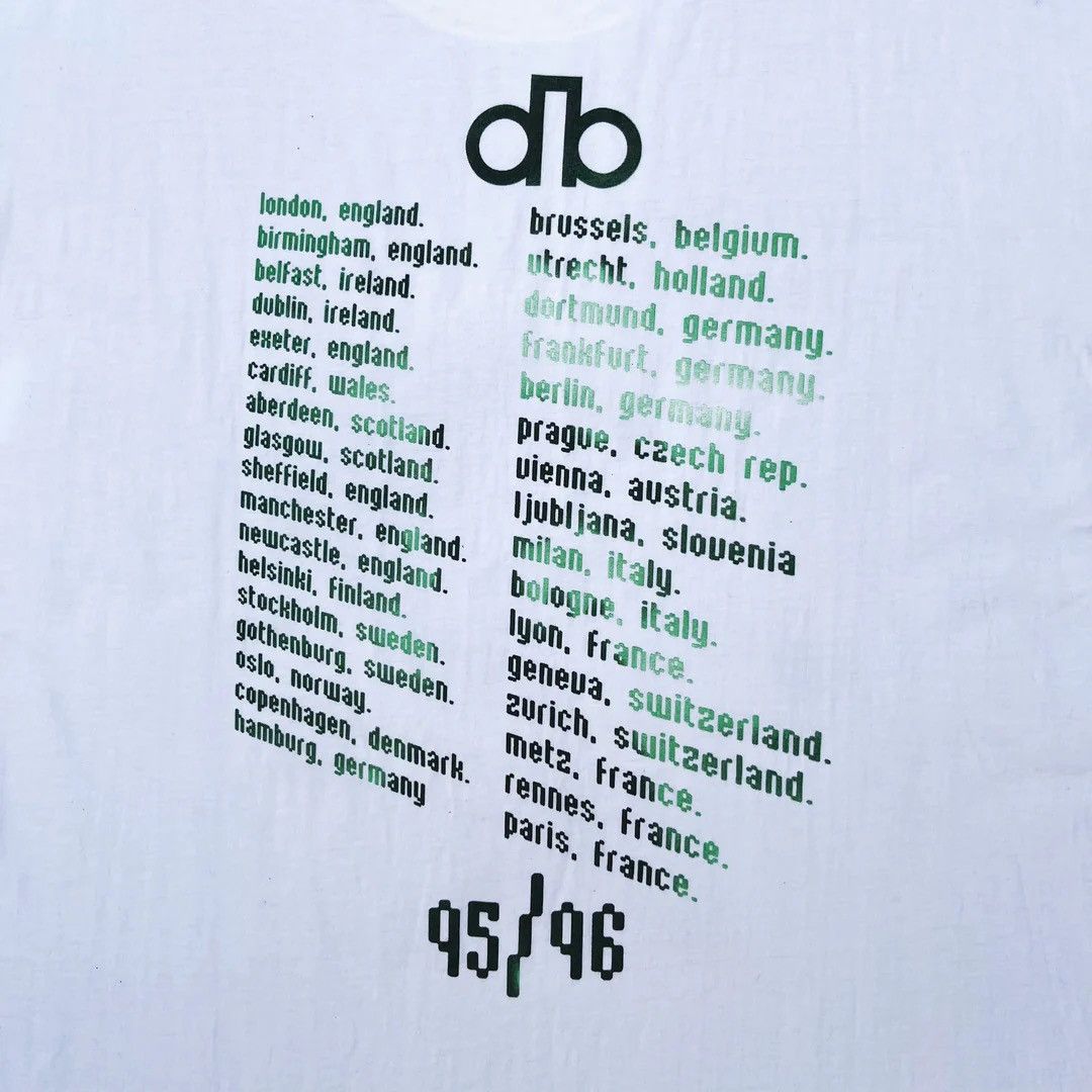 Band Tees × Vintage David Bowie 1995 90s Vintage Outside World Tour Band T-Shirt Size US XL / EU 56 / 4 - 5 Thumbnail