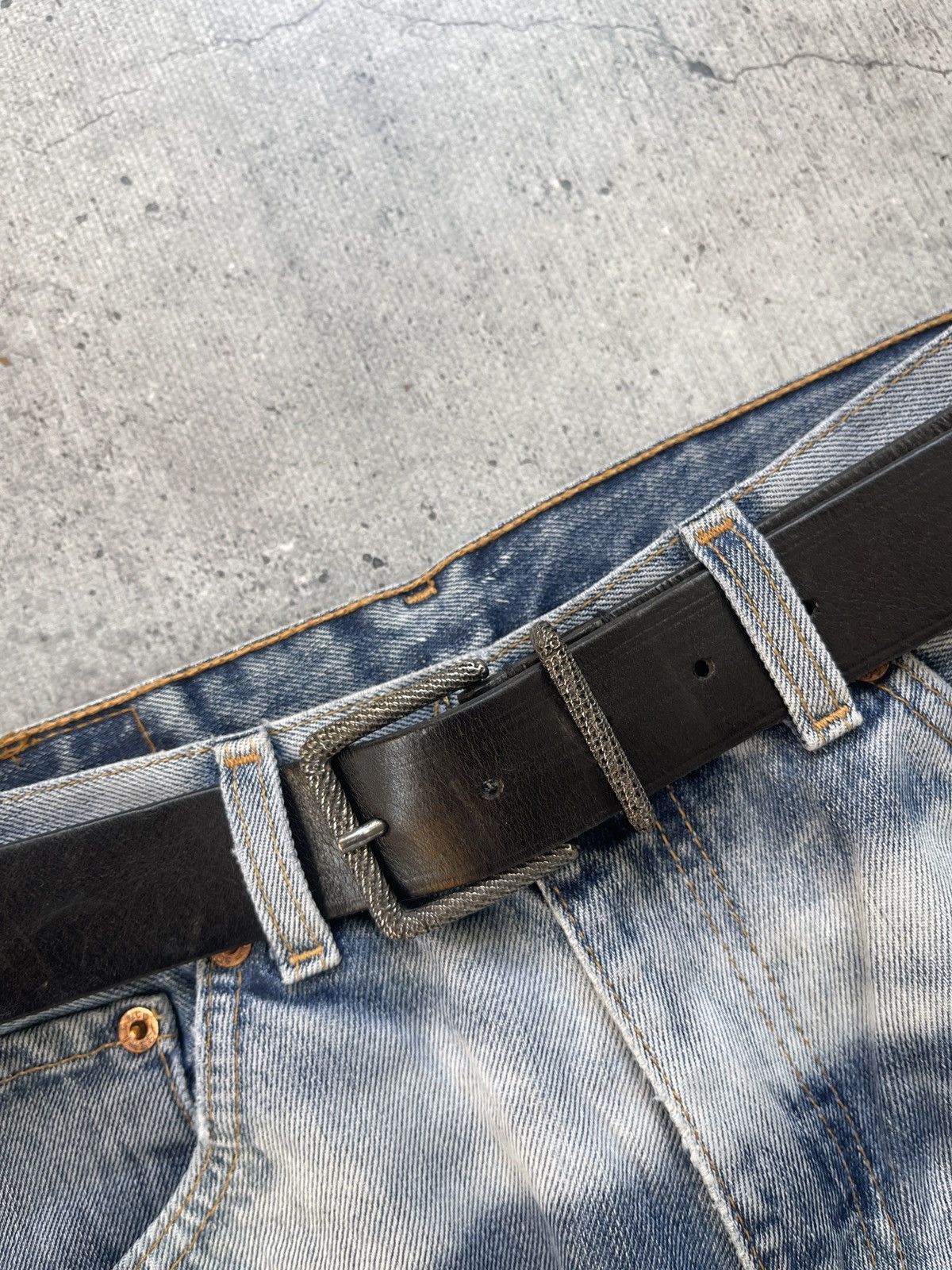 Diesel Vintage Leather Diesel Belt Size ONE SIZE - 9 Thumbnail