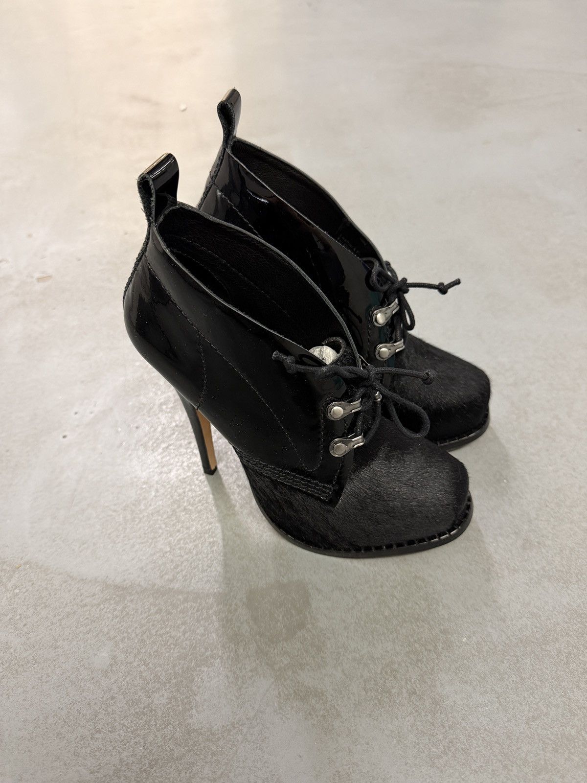 Vivienne Westwood Vivienne Westwood Anglomania Pony Hair Lace-Up Heeled Boots Size US 6 / IT 36 - 5 Thumbnail