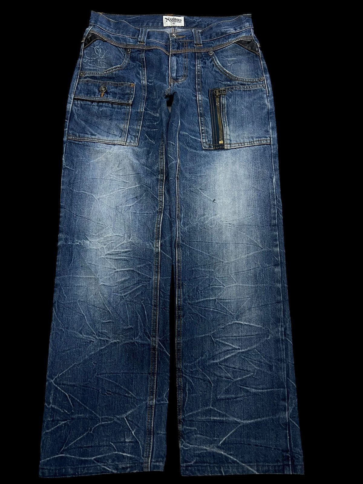 If Six Was Nine × Japanese Brand 💥Vintage 90’s Style Nylaus Clothing Bushpants Clawmark Jean Size US 30 / EU 46 - 1 Thumbnail