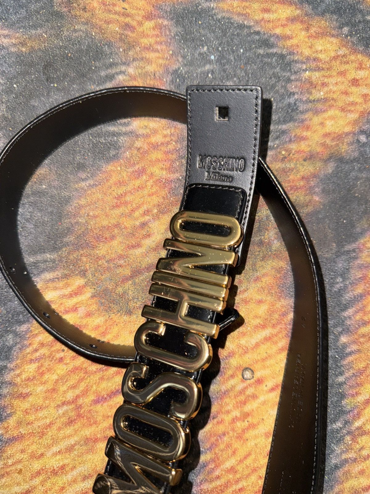 Moschino Moschino belt black/gold Woman’s Size ONE SIZE - 4 Thumbnail