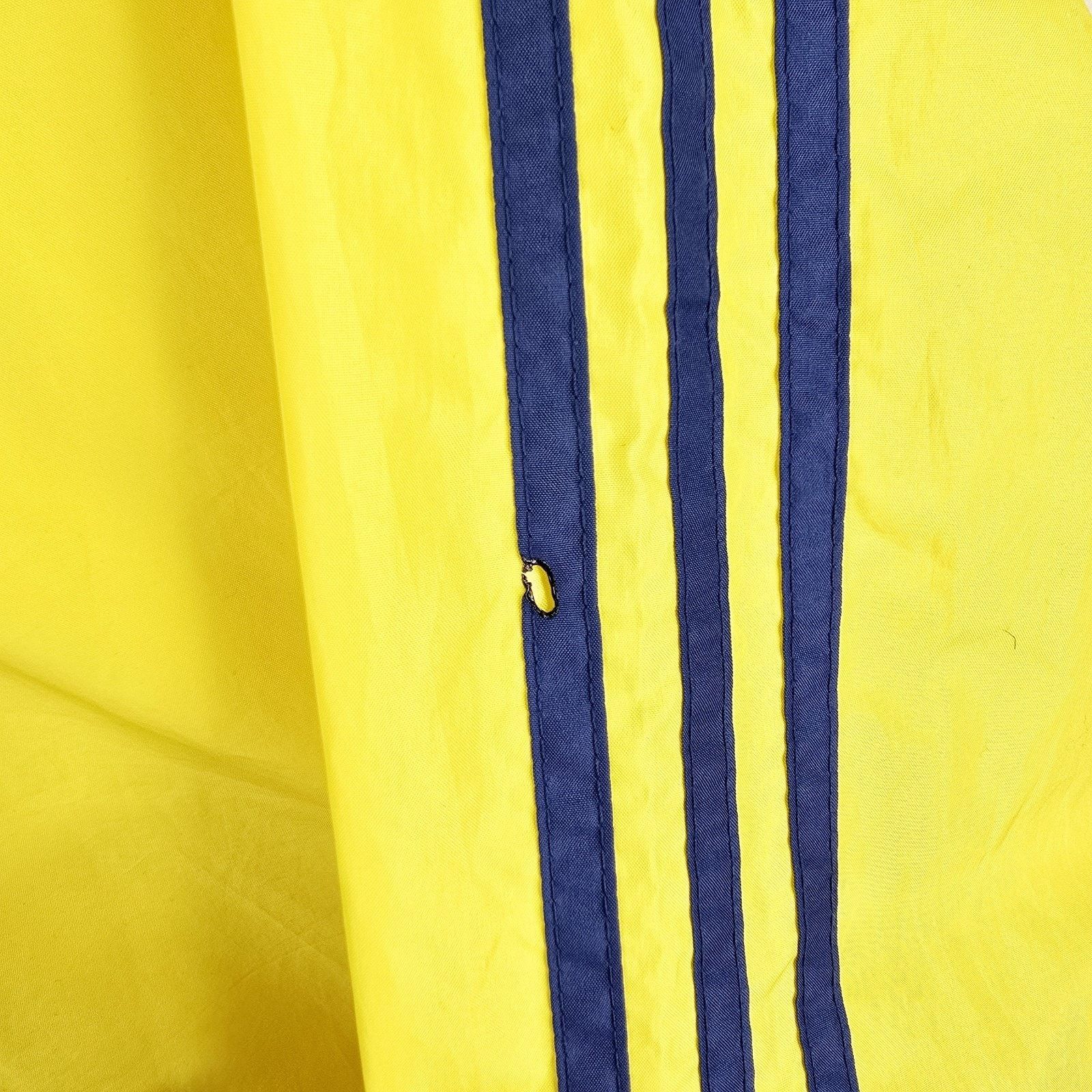 Adidas Vintage 90s Adidas Yellow Hooded Pullover Windbreaker XL Size US XL / EU 56 / 4 - 6 Thumbnail
