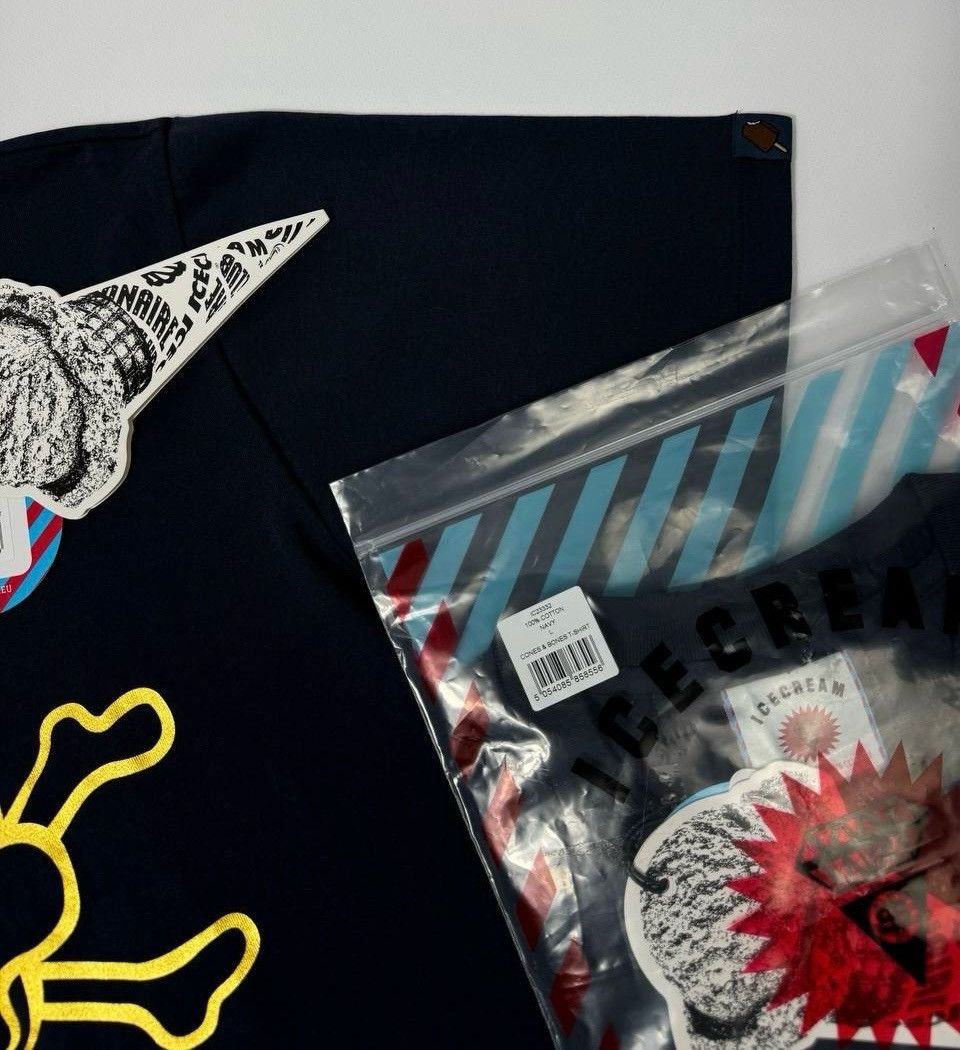 Icecream New ICECREAM Billionaire Boys Club Cones & Bones T-Shirt Size US L / EU 52-54 / 3 - 3 Thumbnail