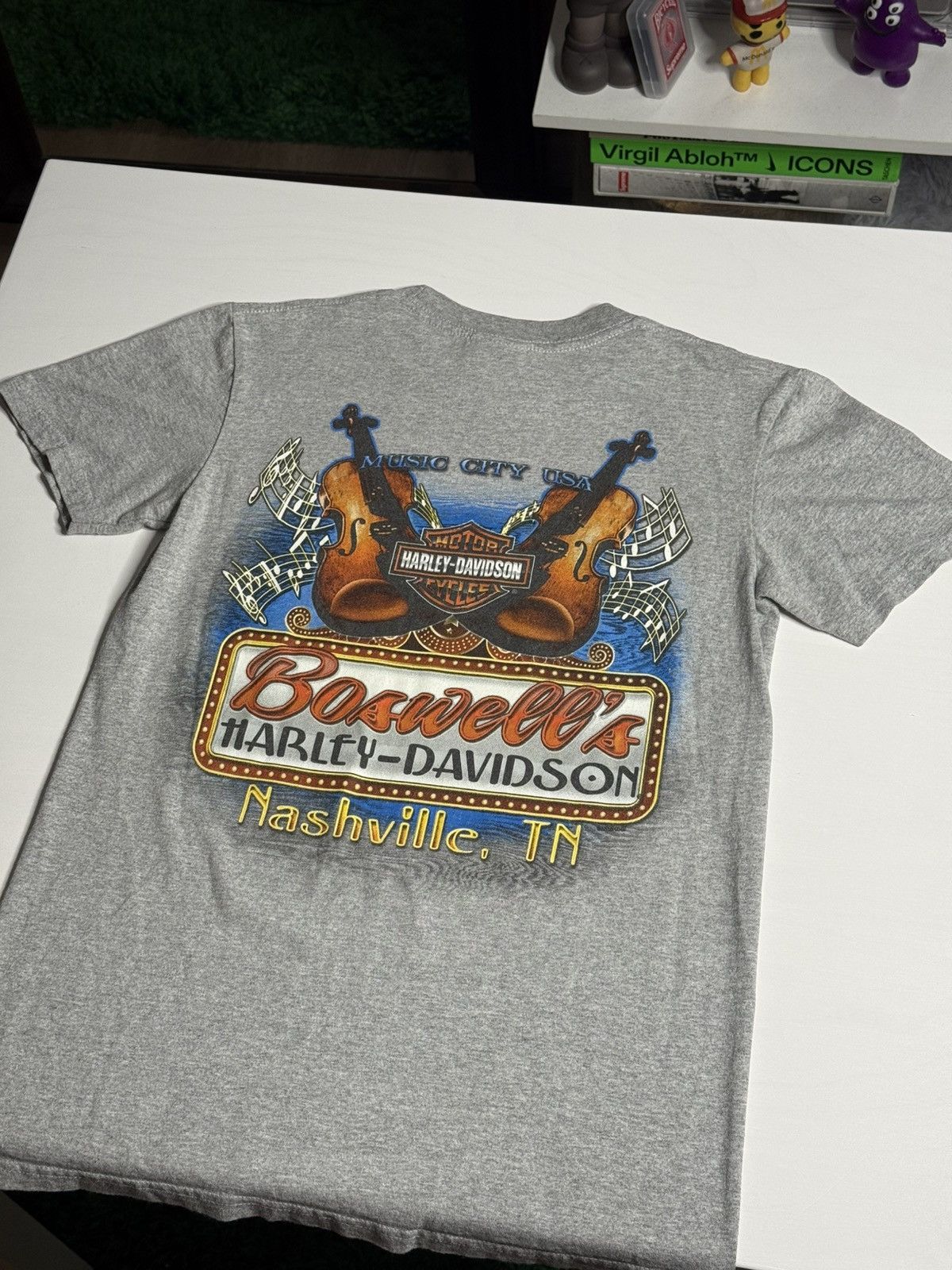 Harley Davidson Y2K Harley Davidson Nashville Music City Tee “Grey” [M] PRE Size US M / EU 48-50 / 2 - 2 Thumbnail